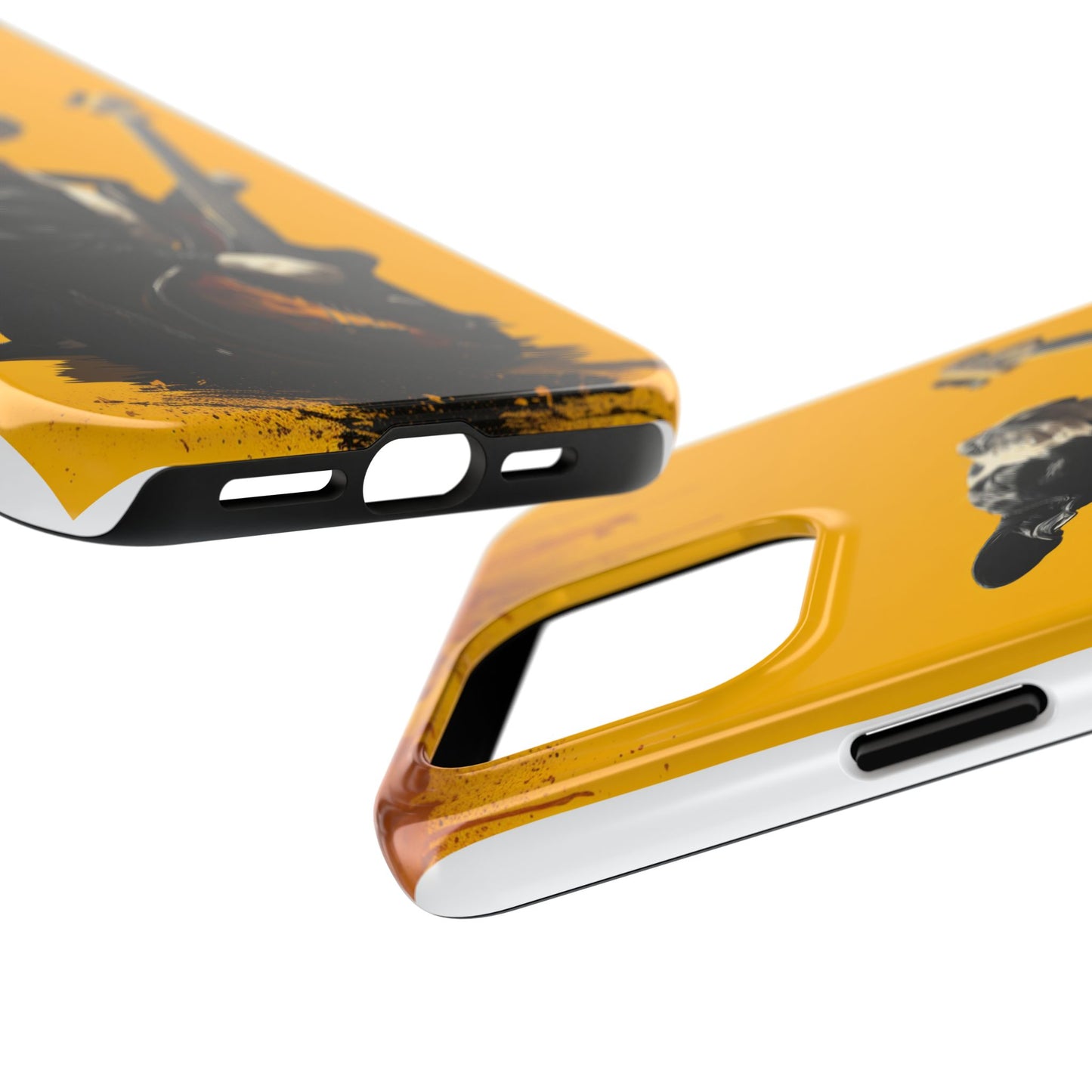 Rock Star Dog with Guitar Tough Phone Case – Wearable Art for Pet & Music Enthusiasts