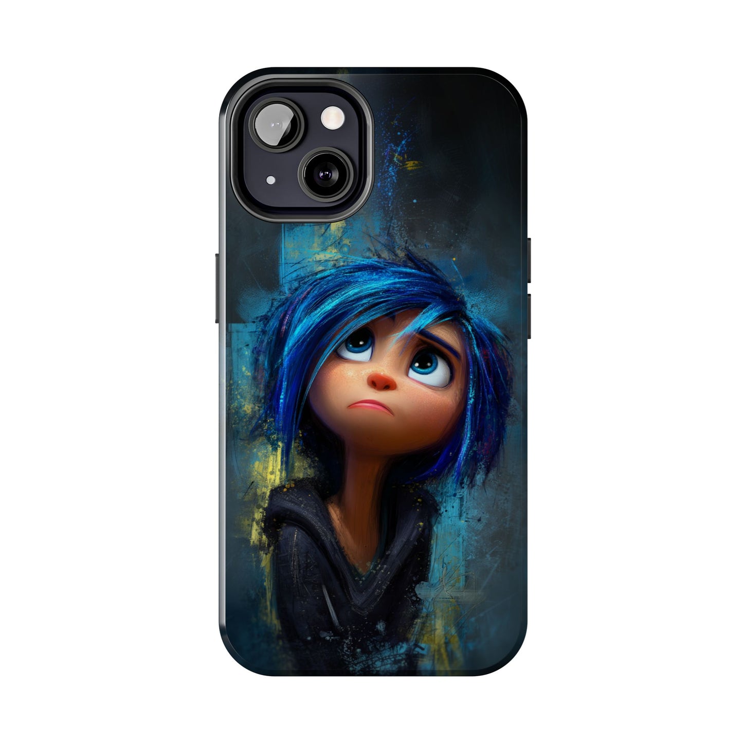 Unique Artsy Tough Phone Case – Emotional Abstract Design for Creative Souls
