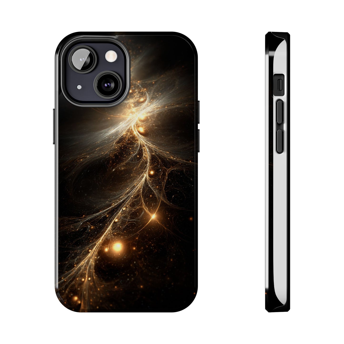 Cosmic Glow Tough Phone Case - Galaxy Design for Sci-Fi Lovers