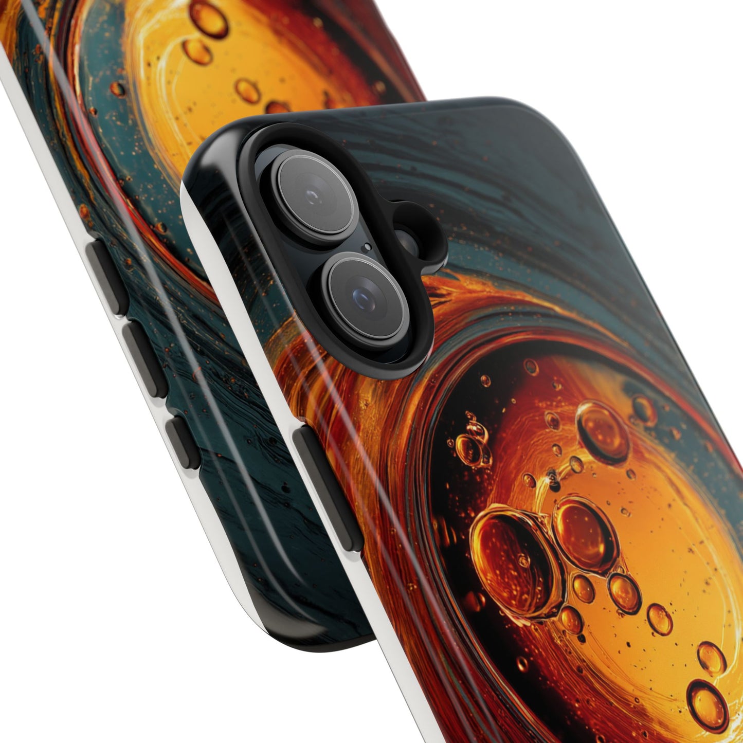 Vibrant Abstract Phone Case with Bubble Design - Tough & Stylish