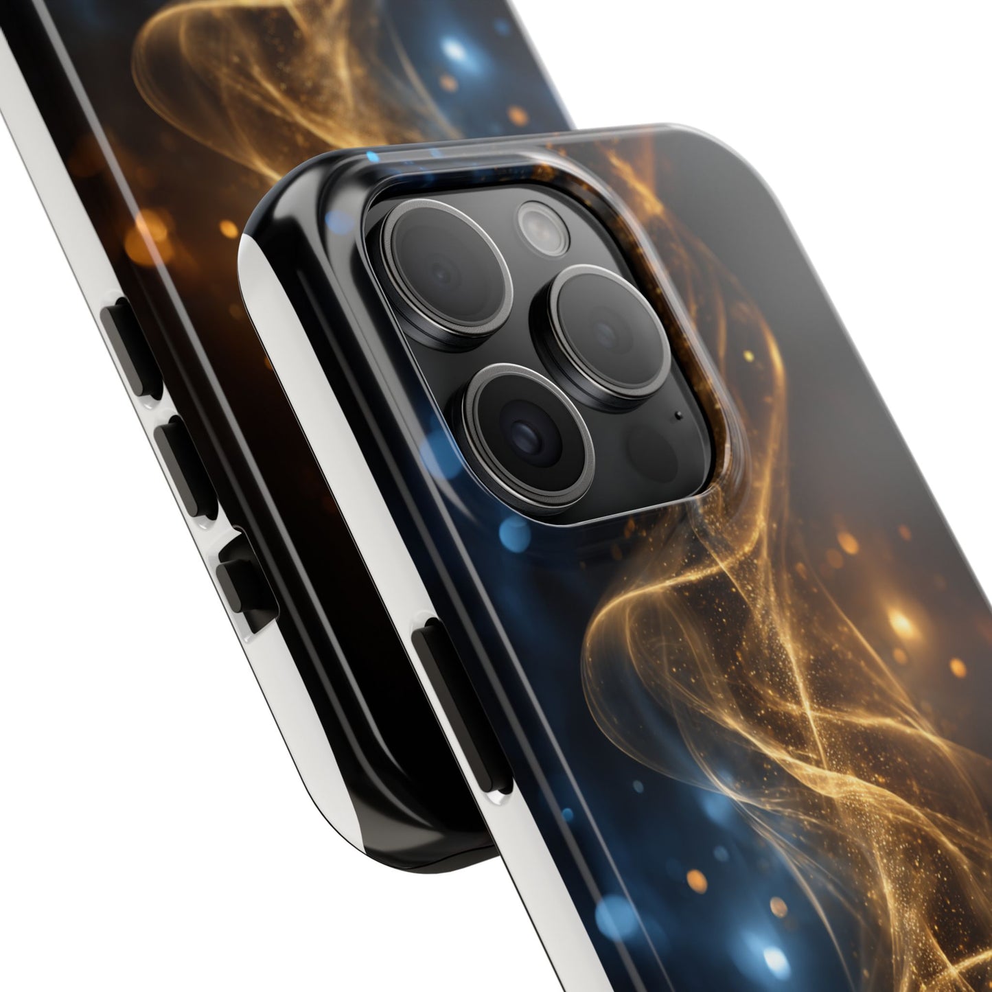 Stylish Tough Phone Cases with Sparkling Swirls Design