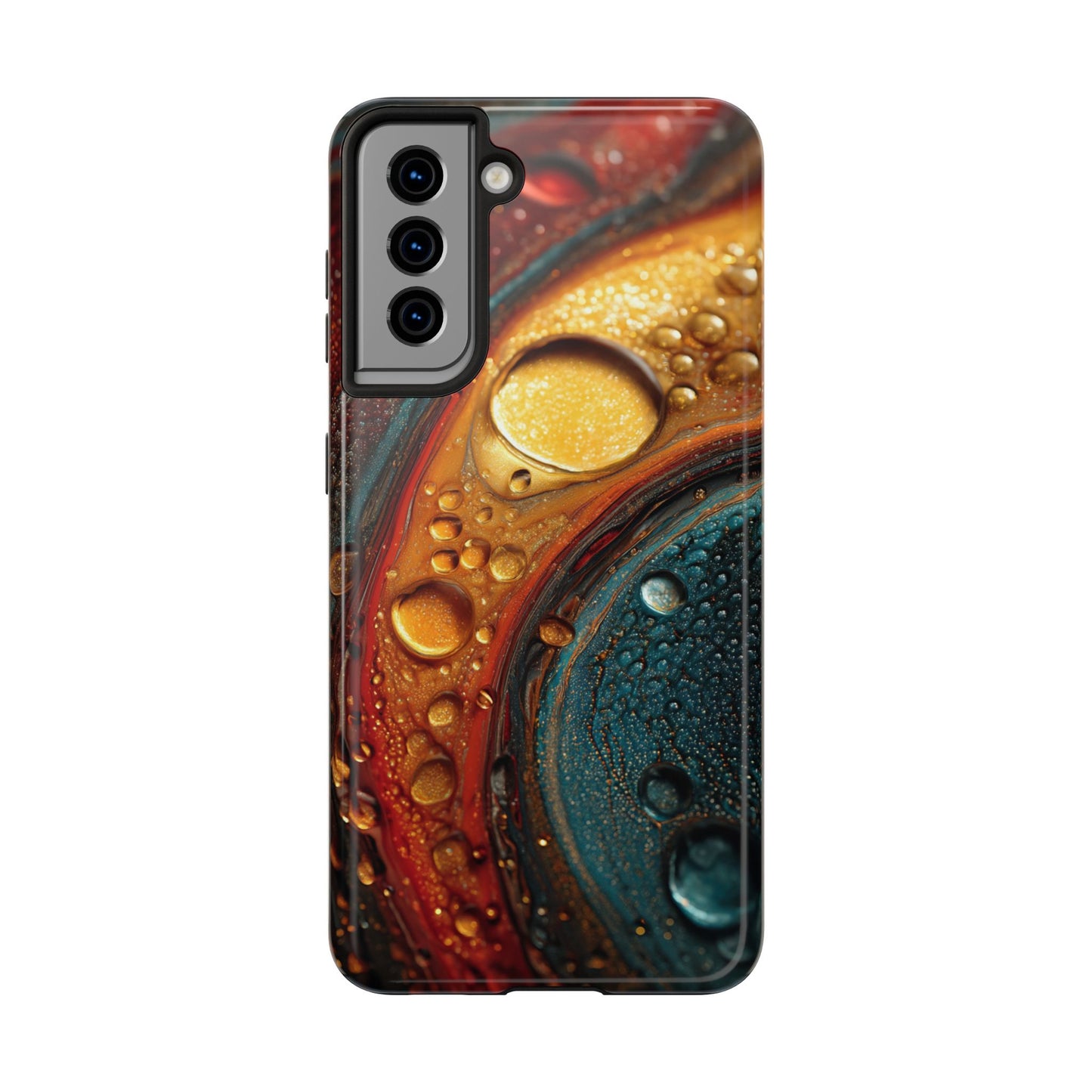 Vibrant Watercolor Tough Phone Case - Colorful Abstract Design