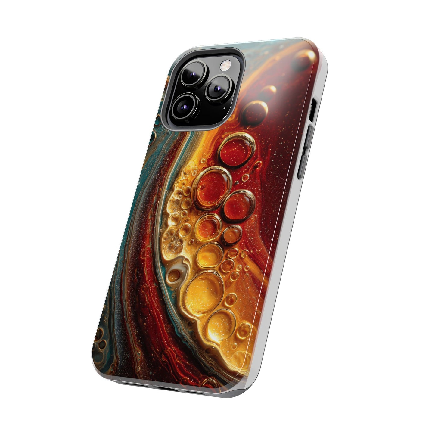 Artistic Tough Phone Case - Abstract Lava Design