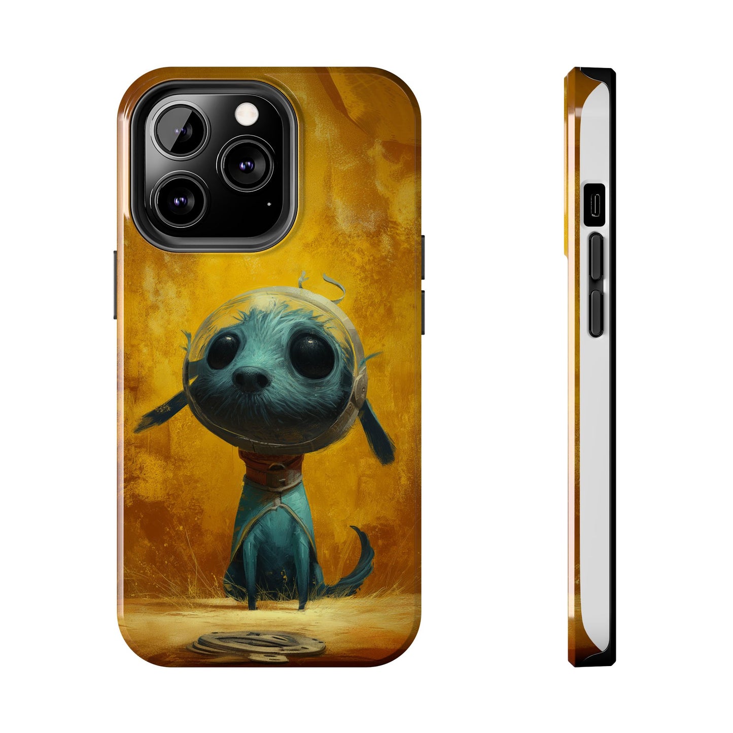 Cute Dog Art Tough Phone Case - Stylish & Protective
