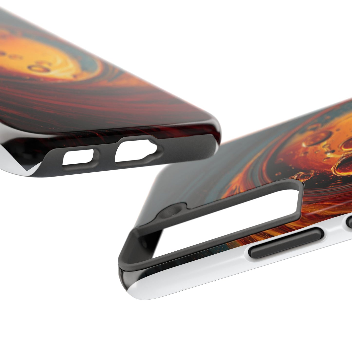 Vibrant Abstract Phone Case with Bubble Design - Tough & Stylish