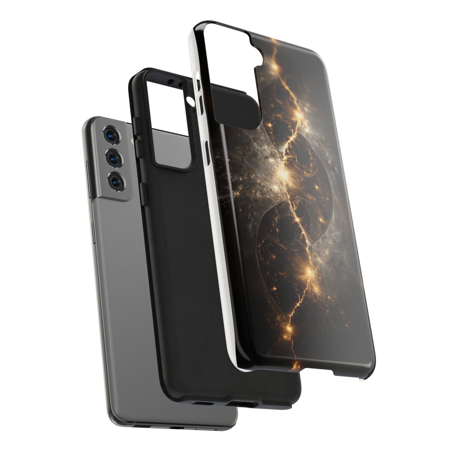 Galaxy-Inspired Tough Phone Case - Cosmic Protection for Your Device