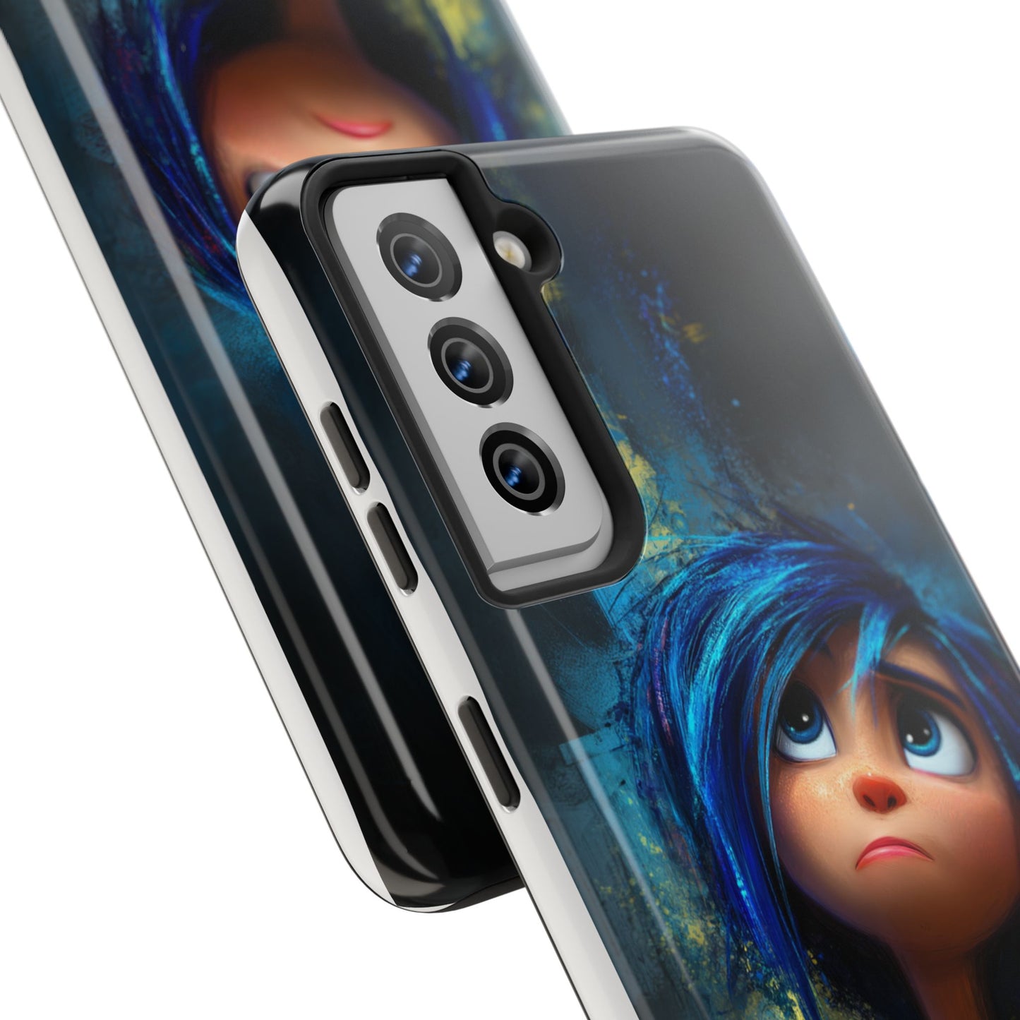 Unique Artsy Tough Phone Case – Emotional Abstract Design for Creative Souls
