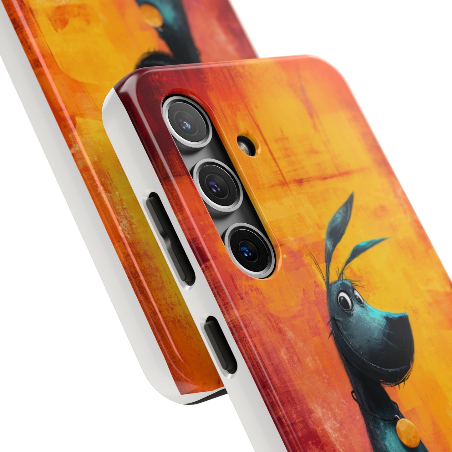 Colorful Dog & Cat Tough Phone Case – Fun Pet Lover Accessory