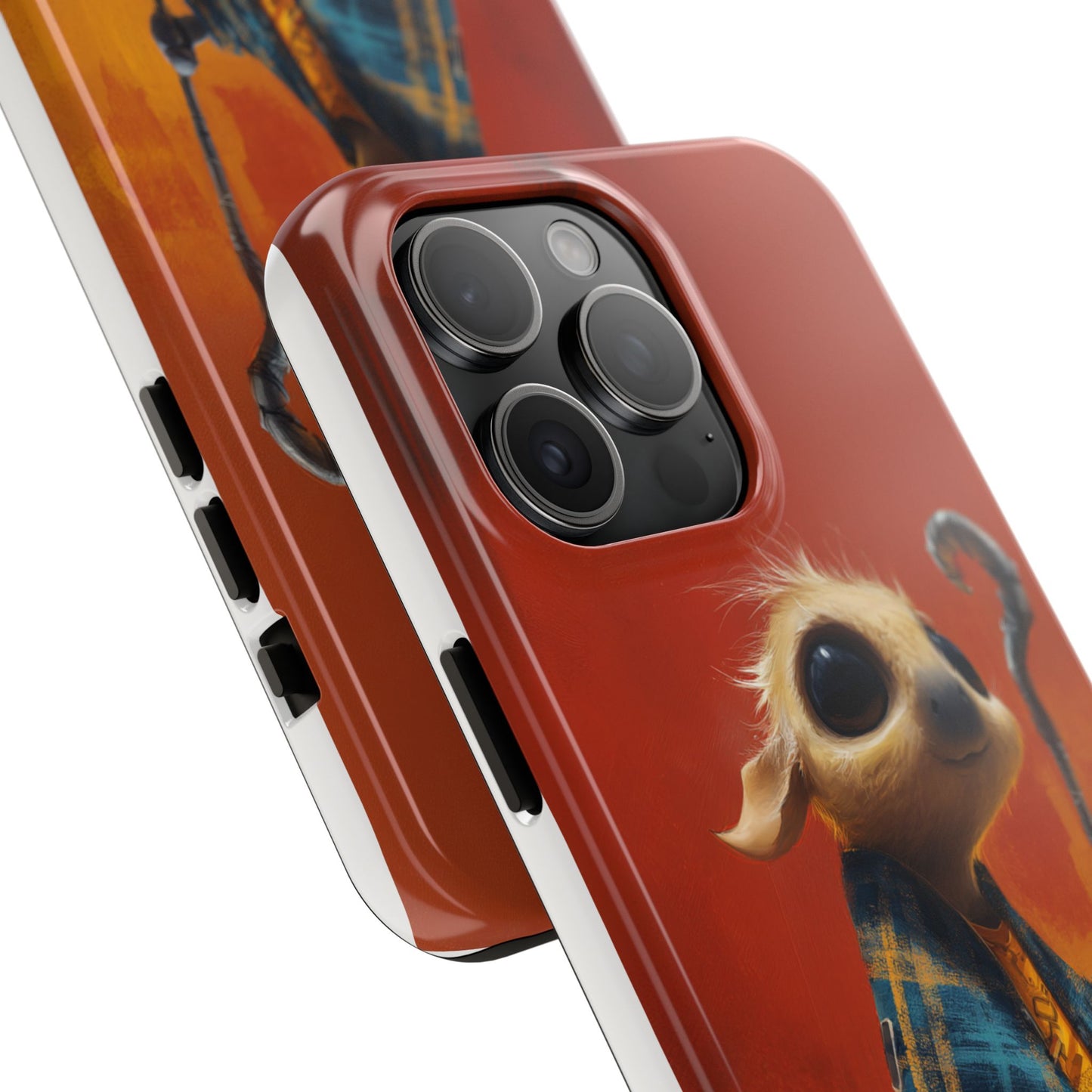 Whimsical Tough Phone Case - Cute Character Design for Kids & Adults