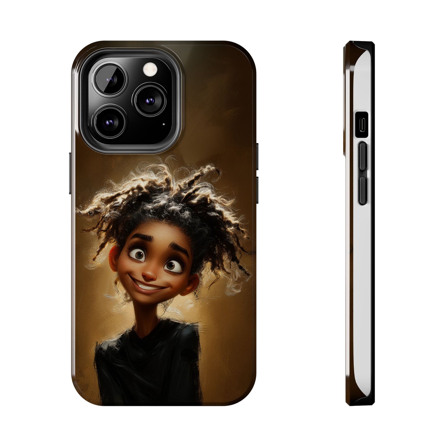 Whimsical Tough Phone Case with Playful Character Design