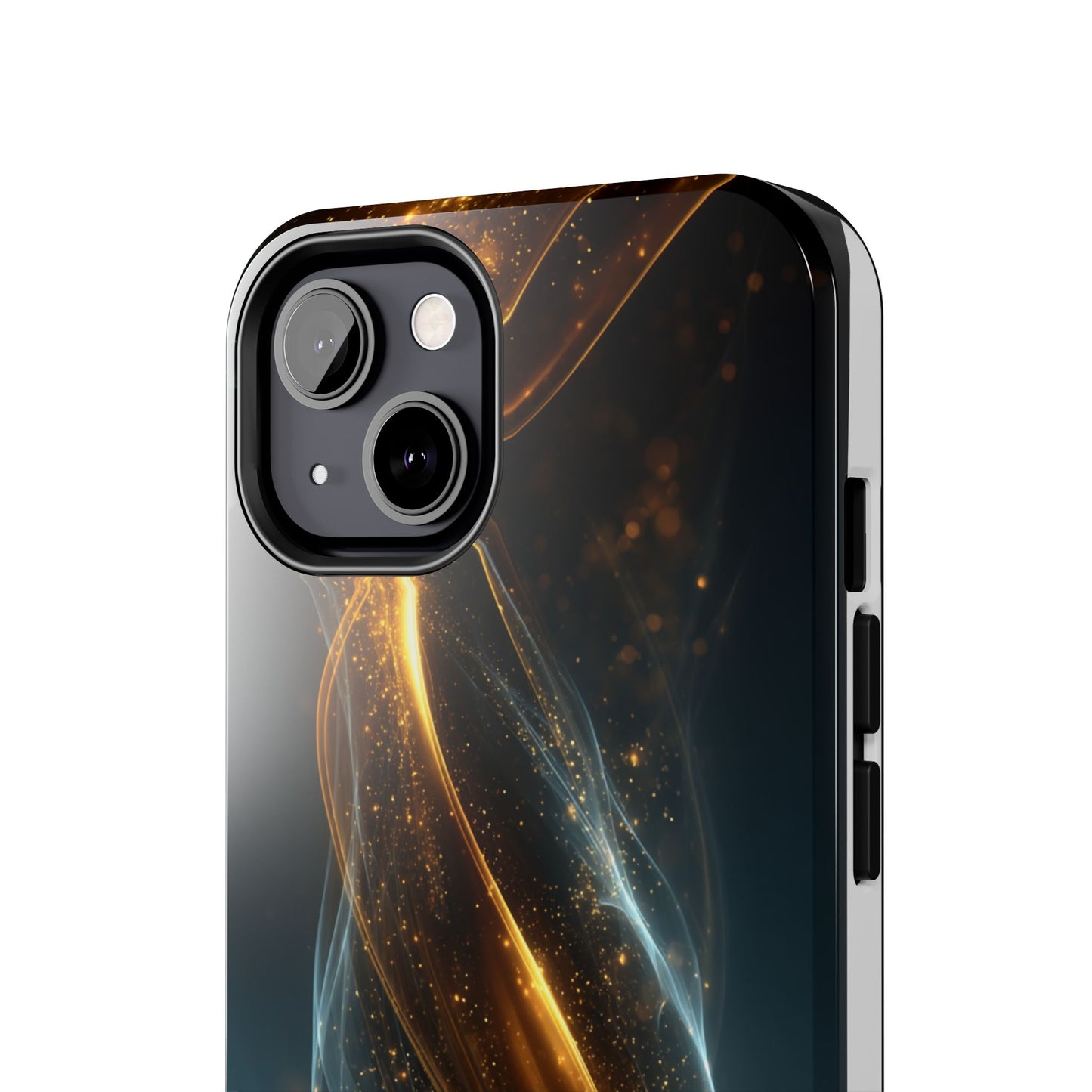 Stylish Tough Phone Case with Elegant Swirl Design
