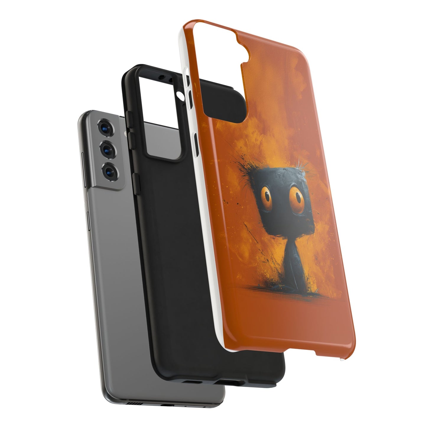 Cute Monster Tough Phone Case - Durable Protector for Kids & Adults