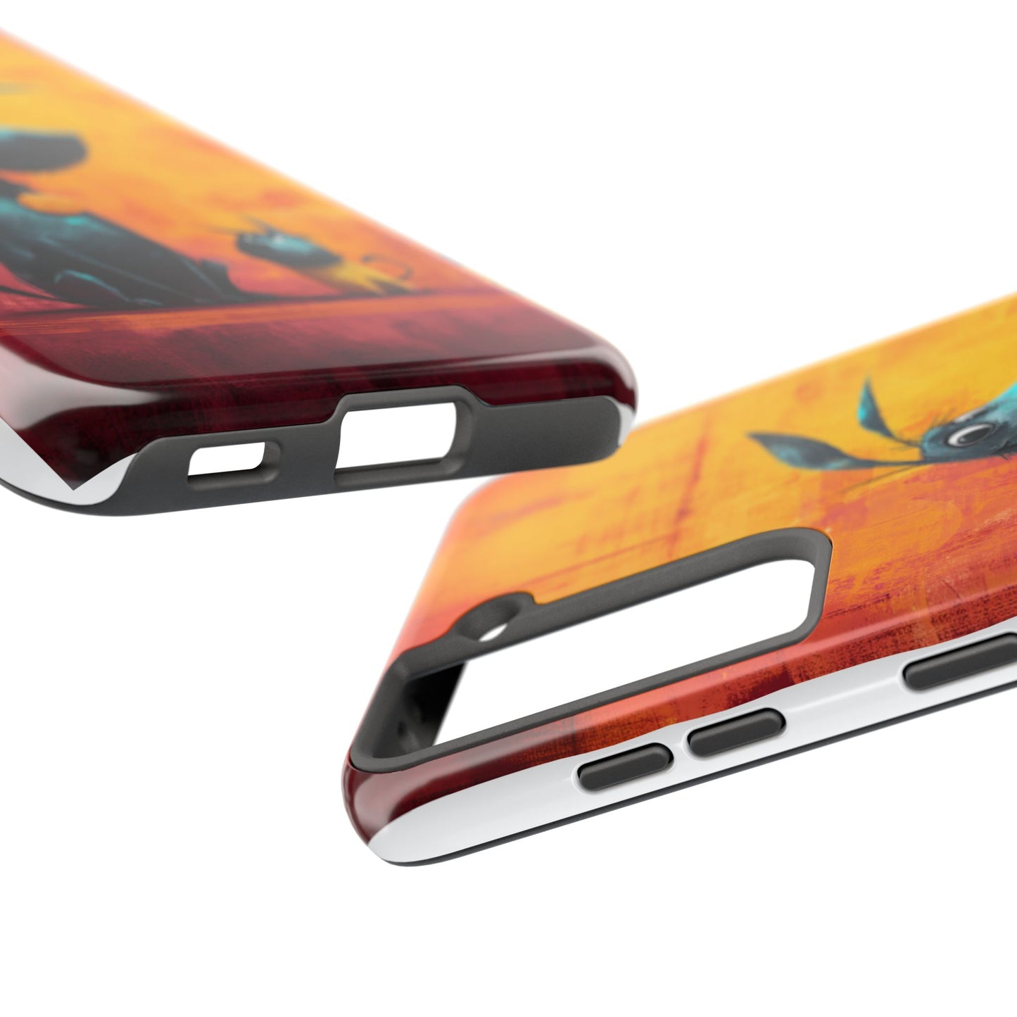 Colorful Dog & Cat Tough Phone Case – Fun Pet Lover Accessory