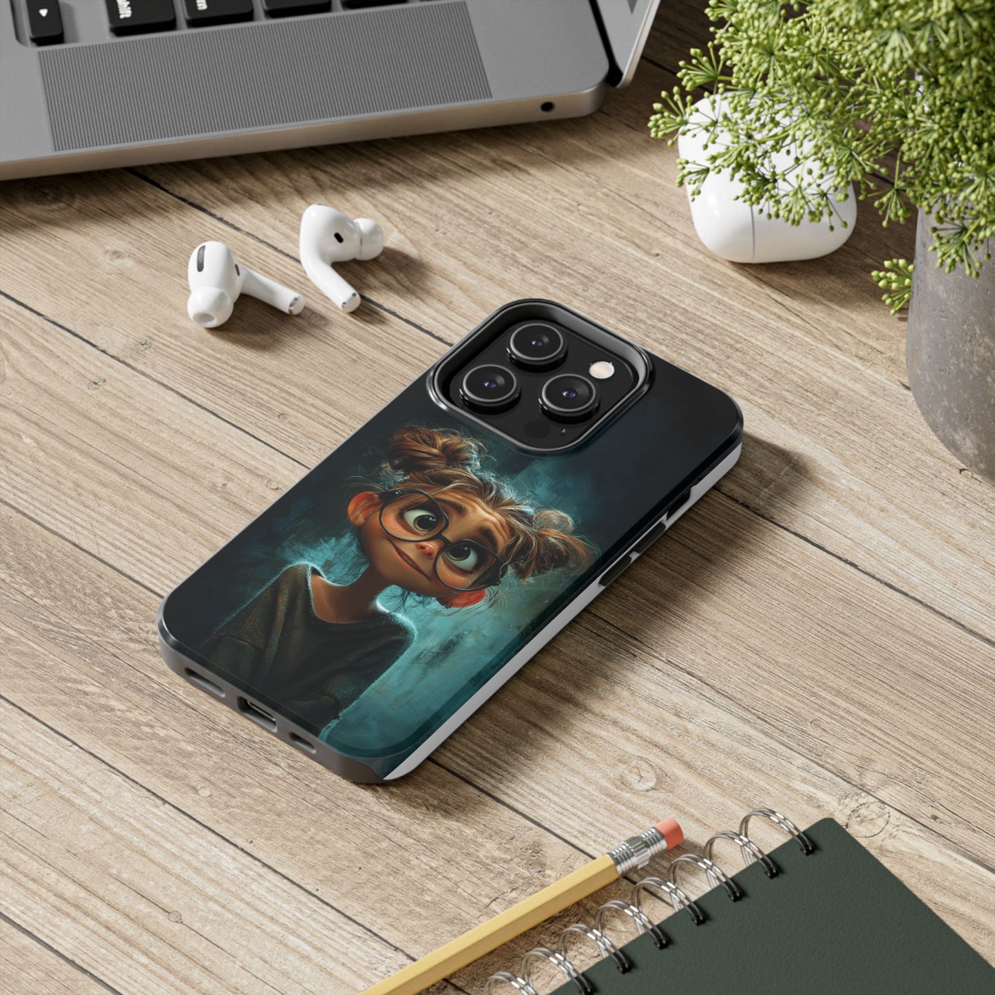 Cute Character Tough Phone Case - Perfect Gift for Kids and Teens