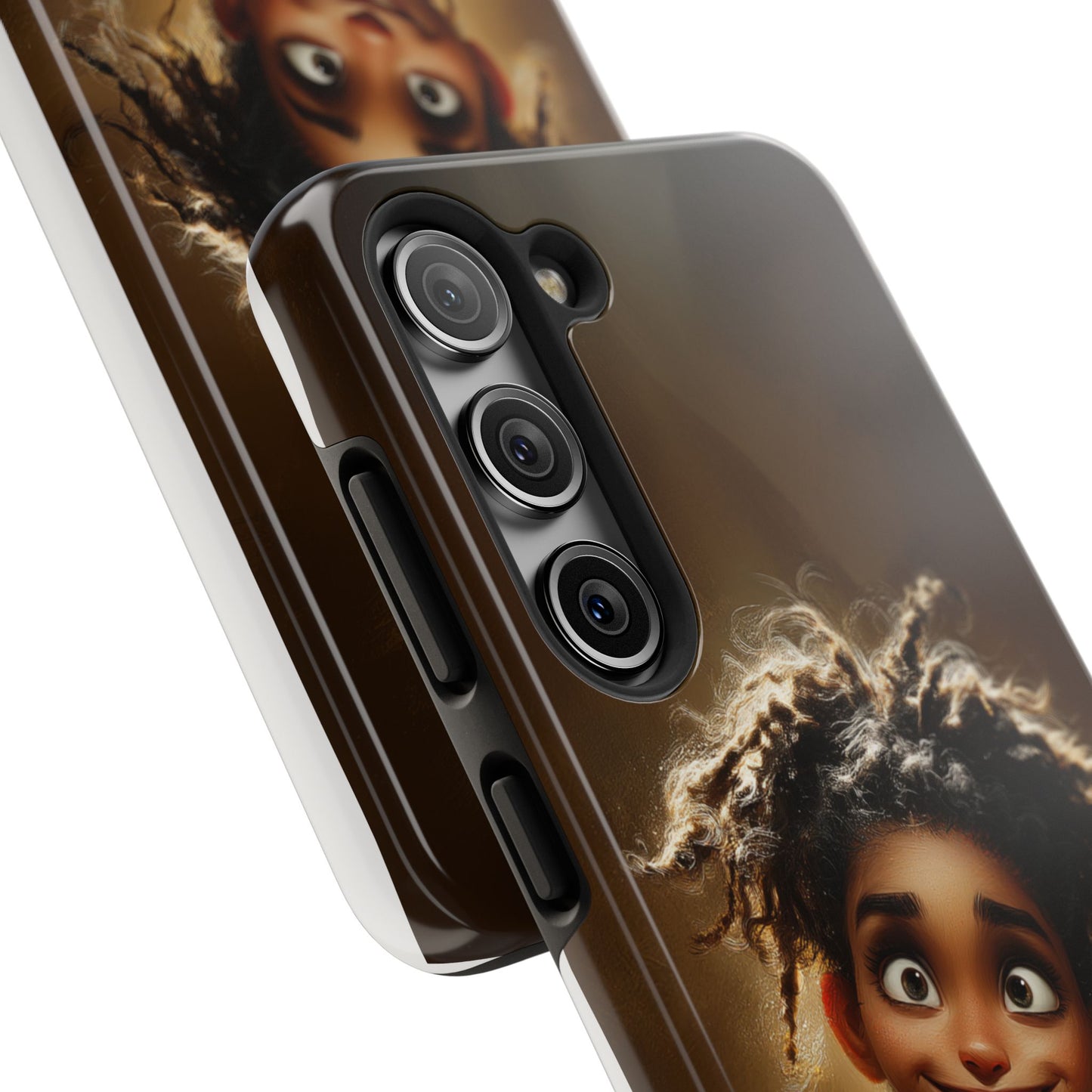 Whimsical Tough Phone Case with Playful Character Design