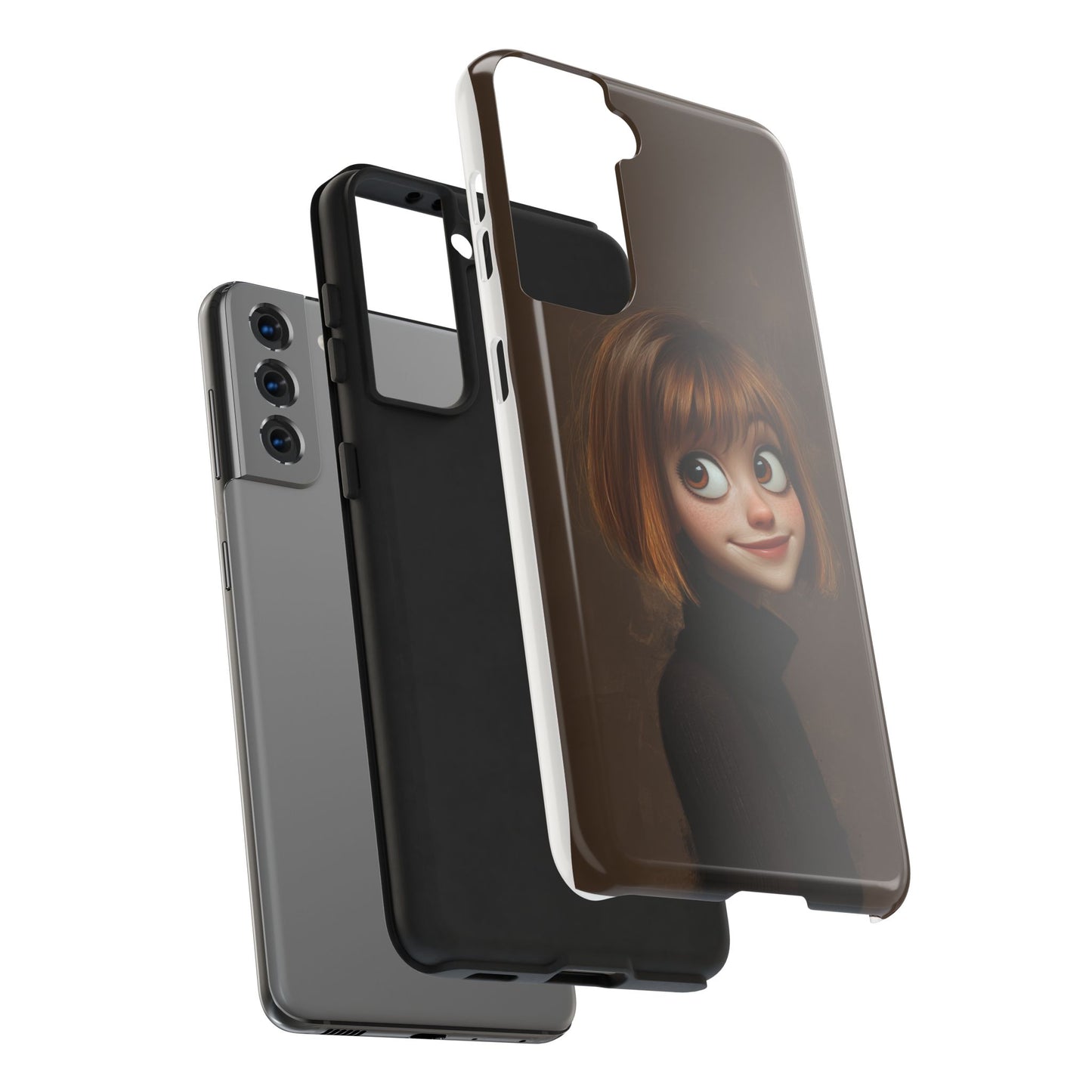 Cute Cartoon Character Tough Phone Case - Durable & Stylish Protection