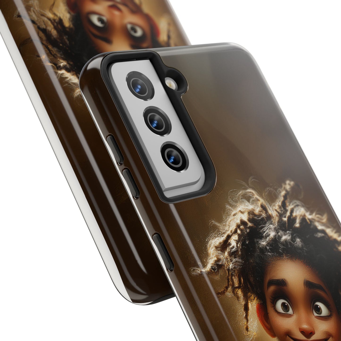 Whimsical Tough Phone Case with Playful Character Design