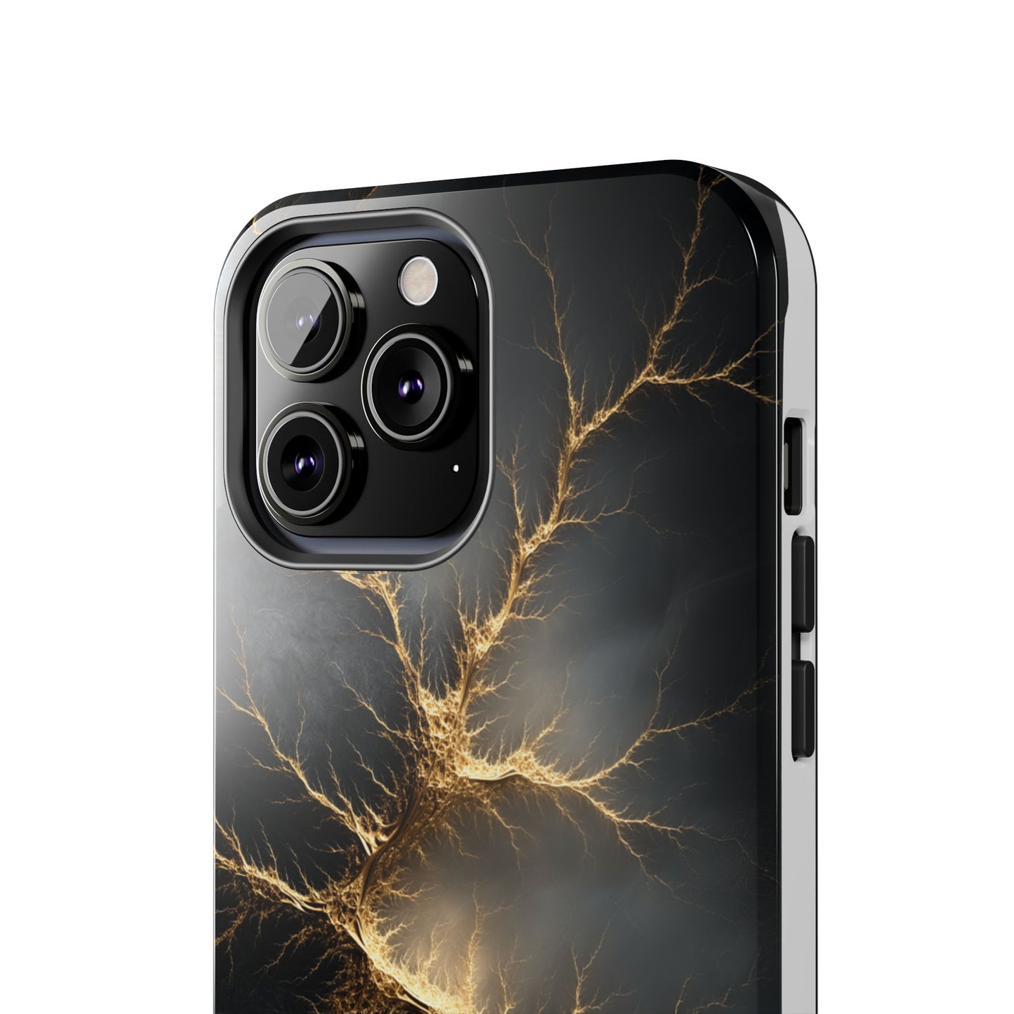 Electric Lightning Tough Phone Case - Durable Protection with Striking Design