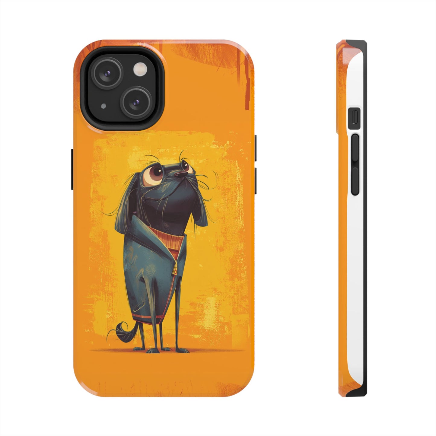 Fun Dog Art Tough Phone Case - Durable Pet Lover Gift