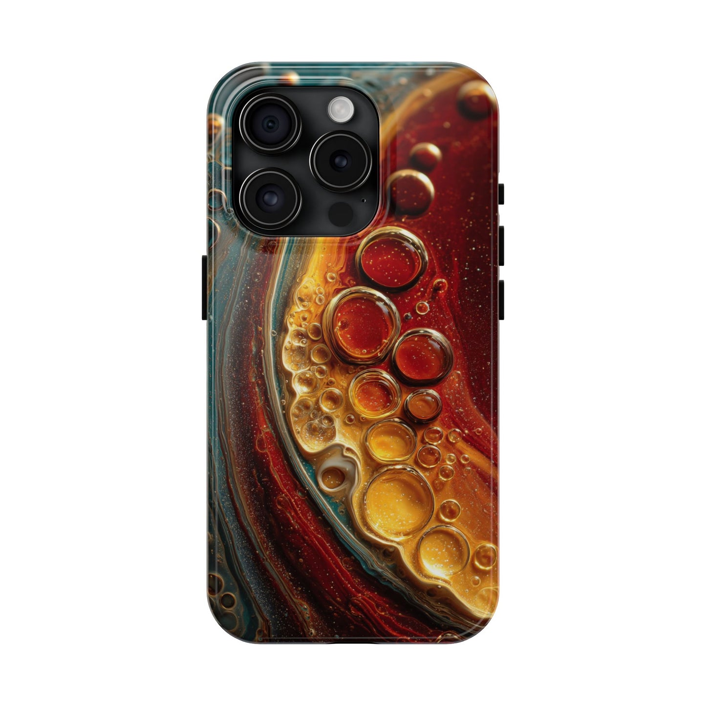 Artistic Tough Phone Case - Abstract Lava Design