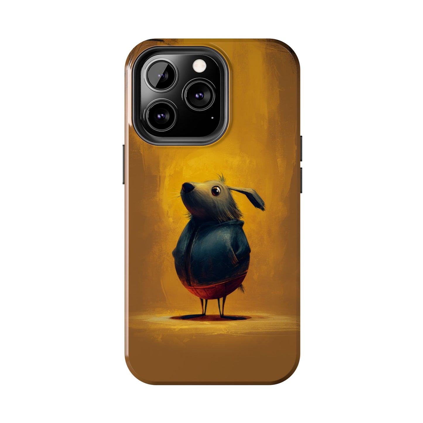Whimsical Dog Art Tough Phone Case - Durable & Stylish