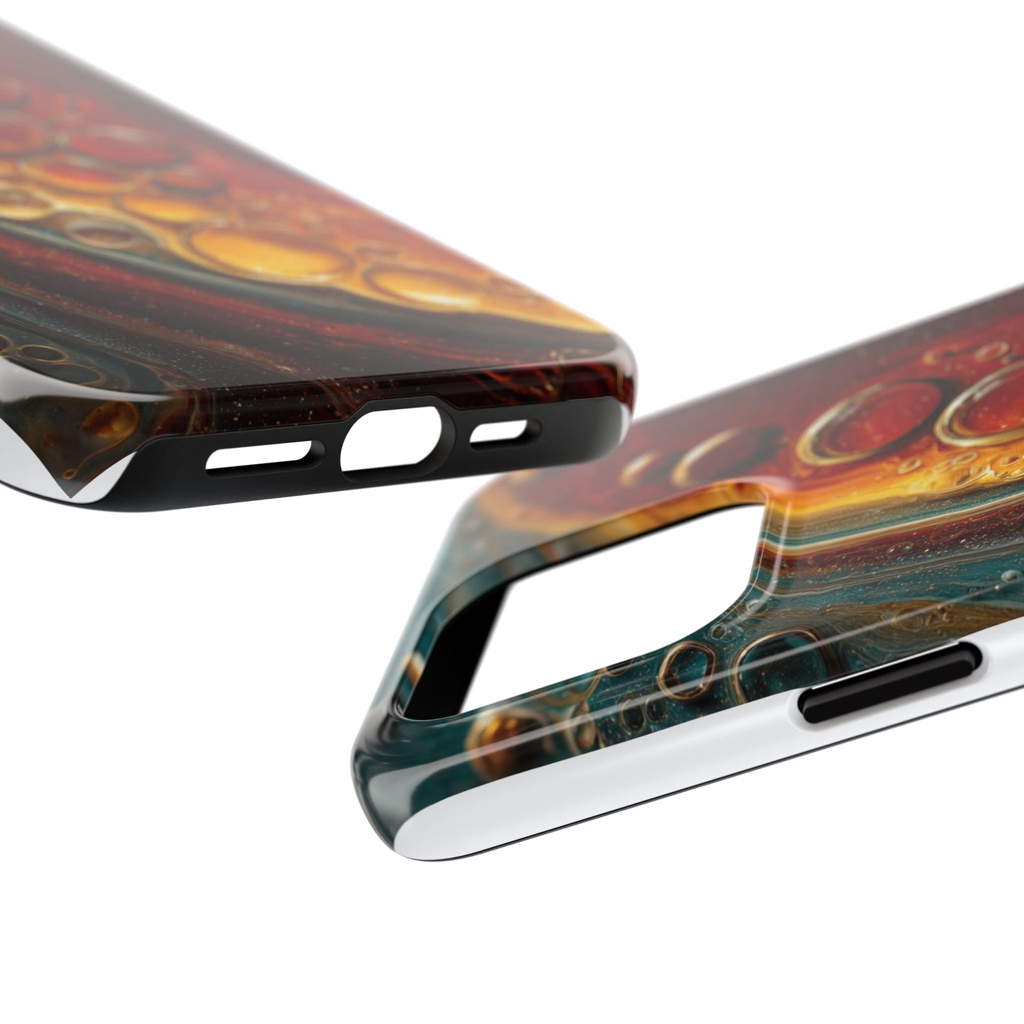 Artistic Tough Phone Case - Abstract Lava Design