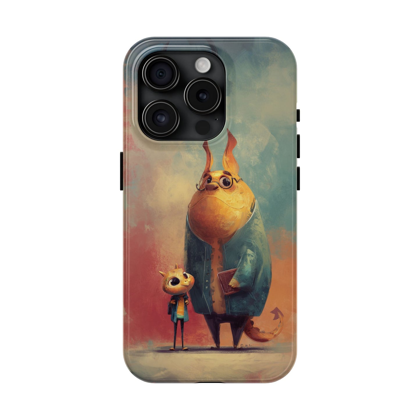 Animal Art Tough Phone Cases, Cute Character Phone Protector, Unique Cartoon Phone Cover, Fun Gift for Kids, Birthday or Holiday Present