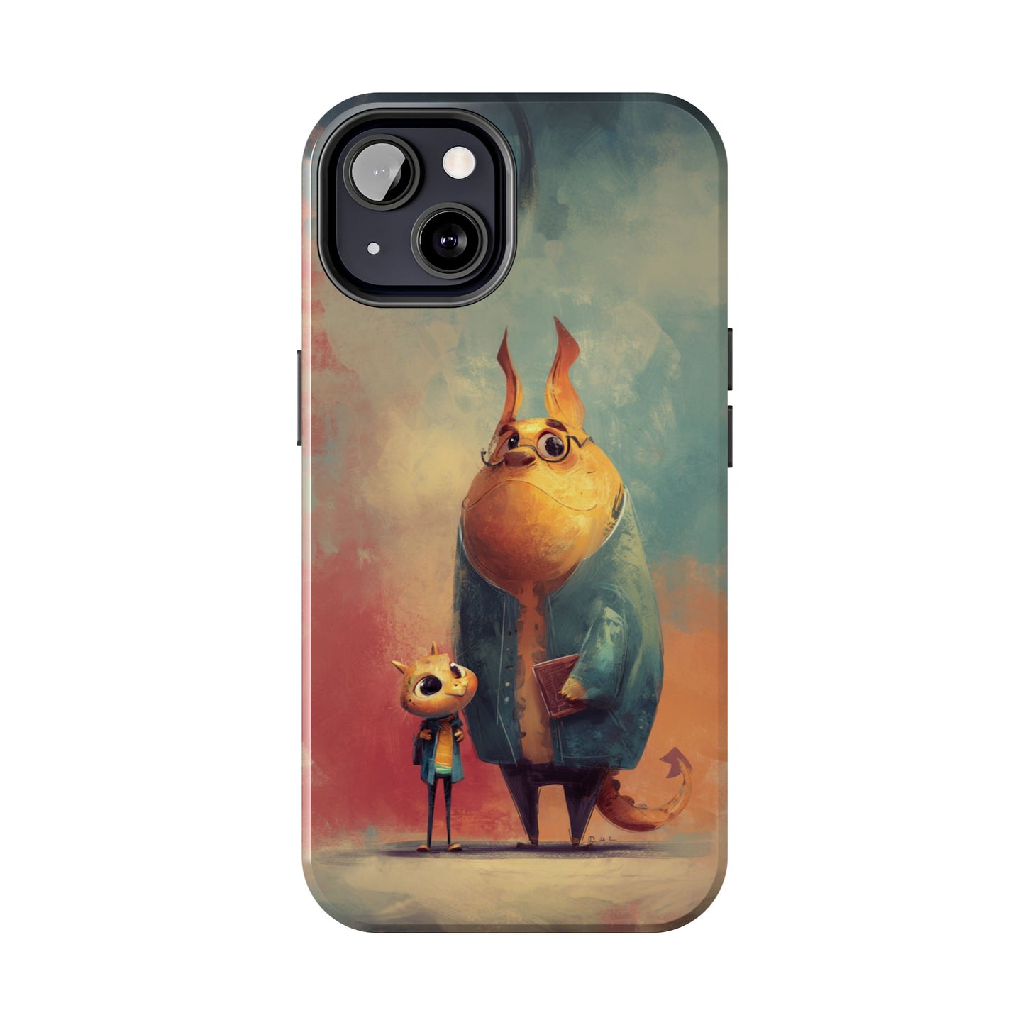 Animal Art Tough Phone Cases, Cute Character Phone Protector, Unique Cartoon Phone Cover, Fun Gift for Kids, Birthday or Holiday Present