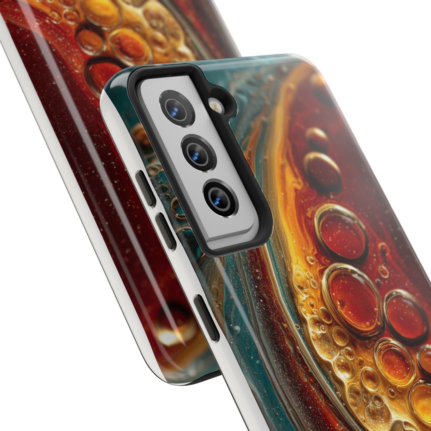 Artistic Tough Phone Case - Abstract Lava Design