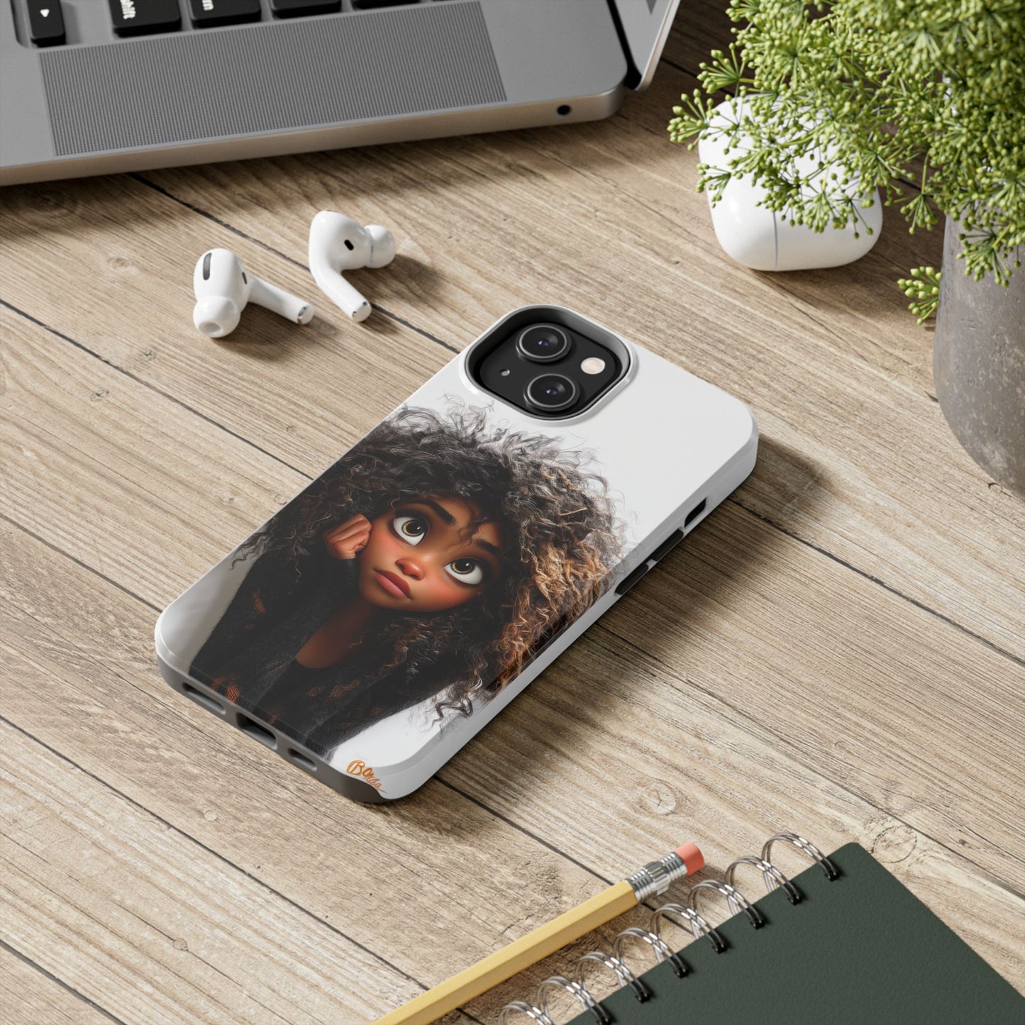 Whimsical Tough Phone Case – Playful Character Design for Teens & Creatives
