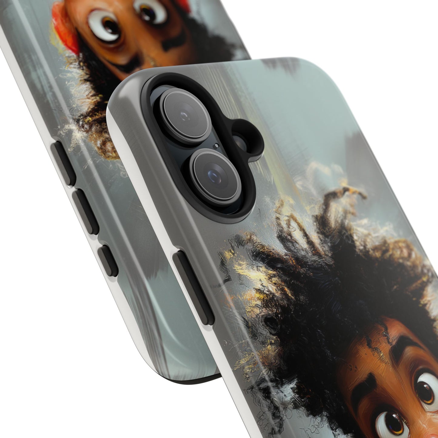 Artistic Tough Phone Case - Unique Design with Character - Great Gift Idea