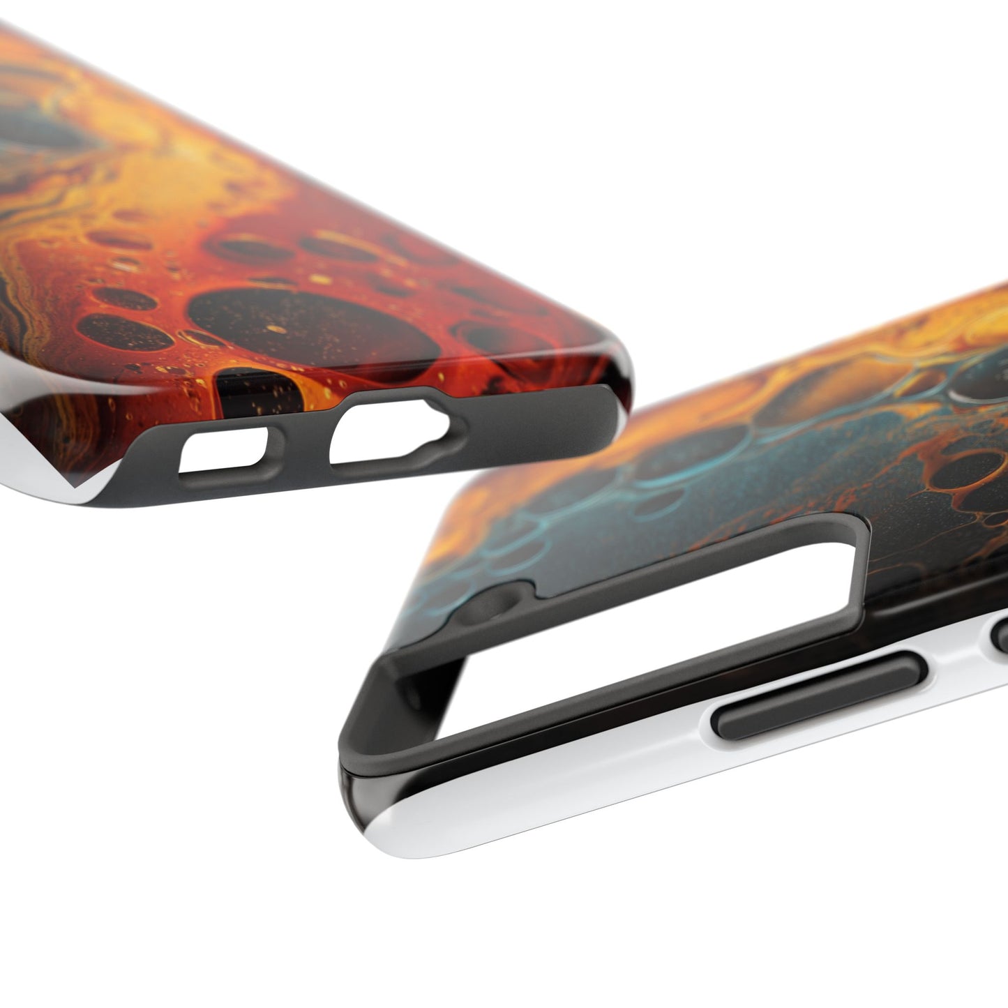 Abstract Lava Tough Phone Case - Vibrant Protective Cover for Adventurous Souls