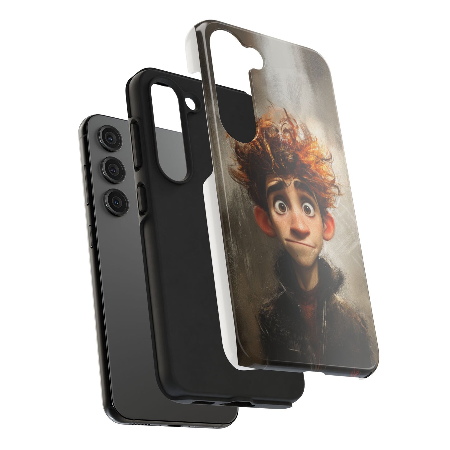 Whimsical Tough Phone Case – Unique Art Design for Creative Souls