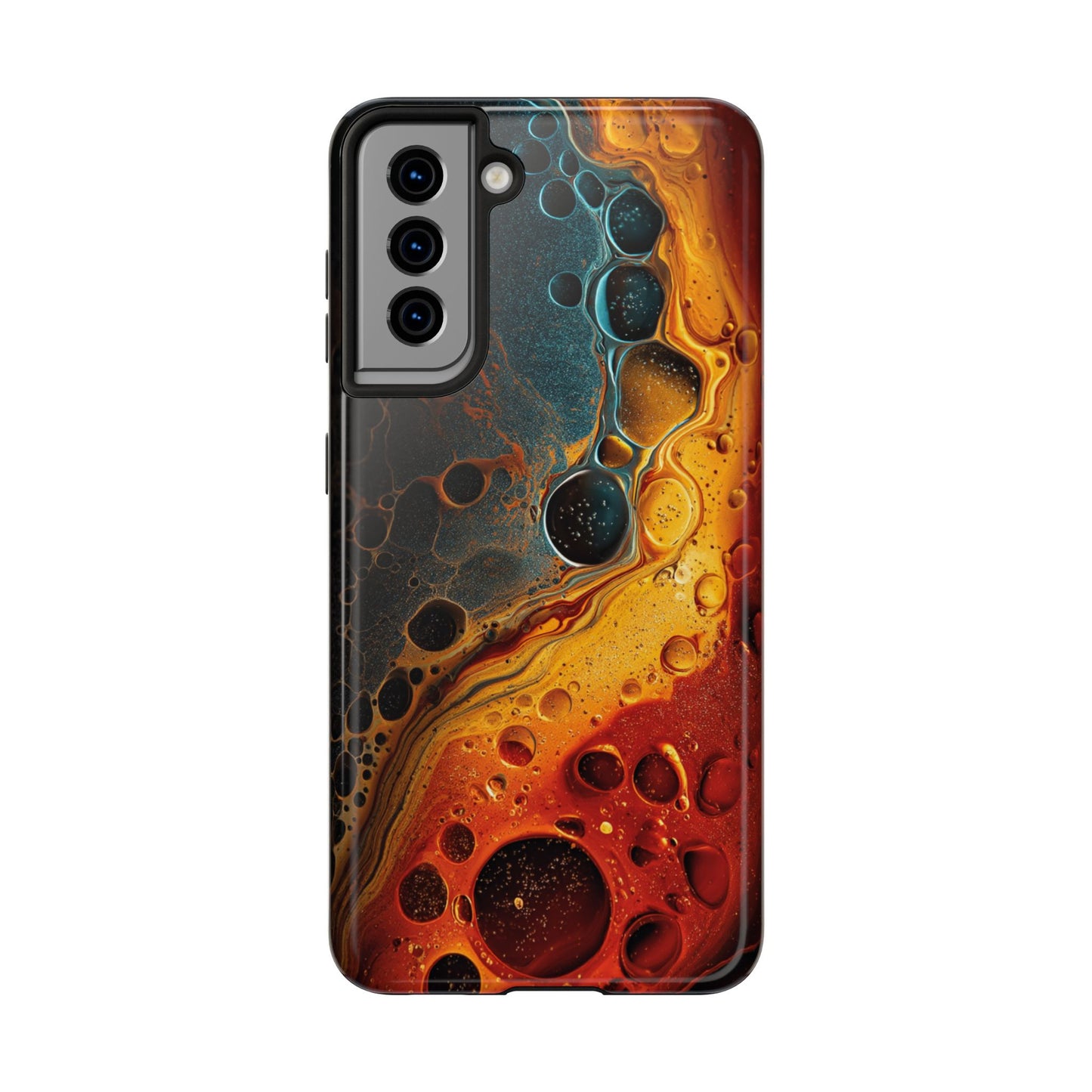 Abstract Lava Tough Phone Case - Vibrant Protective Cover for Adventurous Souls