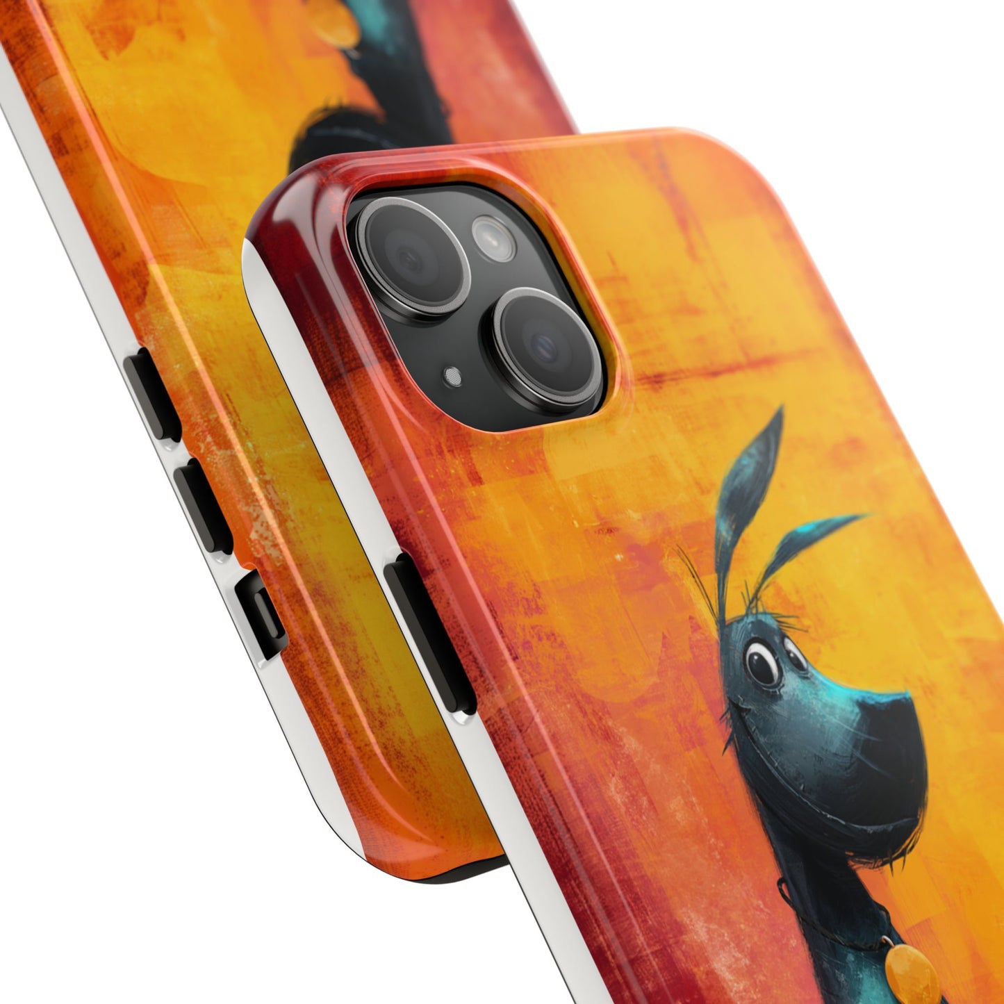Colorful Dog & Cat Tough Phone Case – Fun Pet Lover Accessory