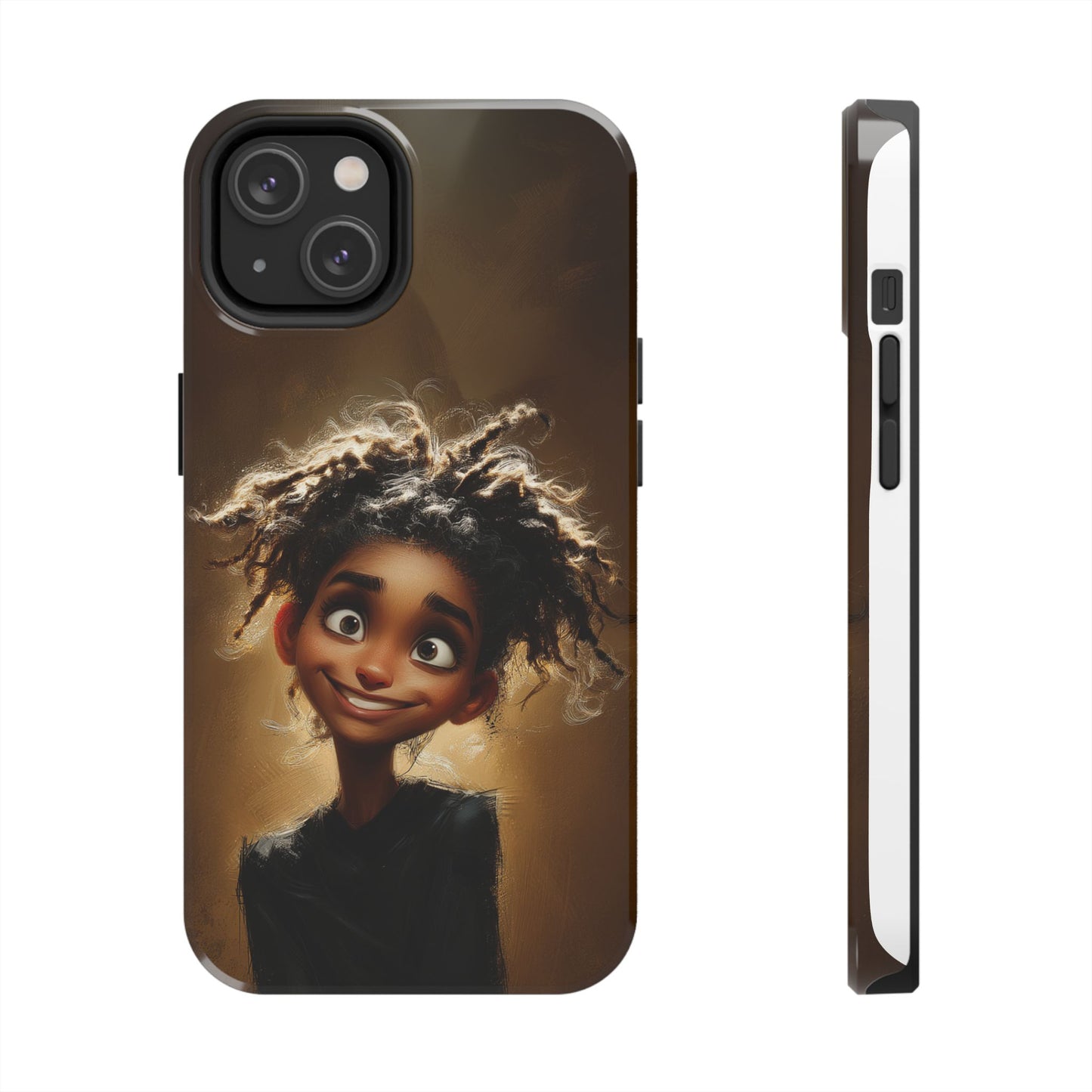 Whimsical Tough Phone Case with Playful Character Design