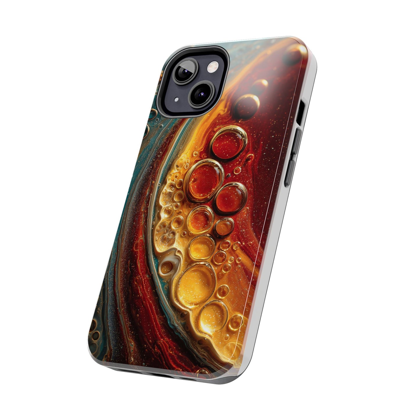 Artistic Tough Phone Case - Abstract Lava Design