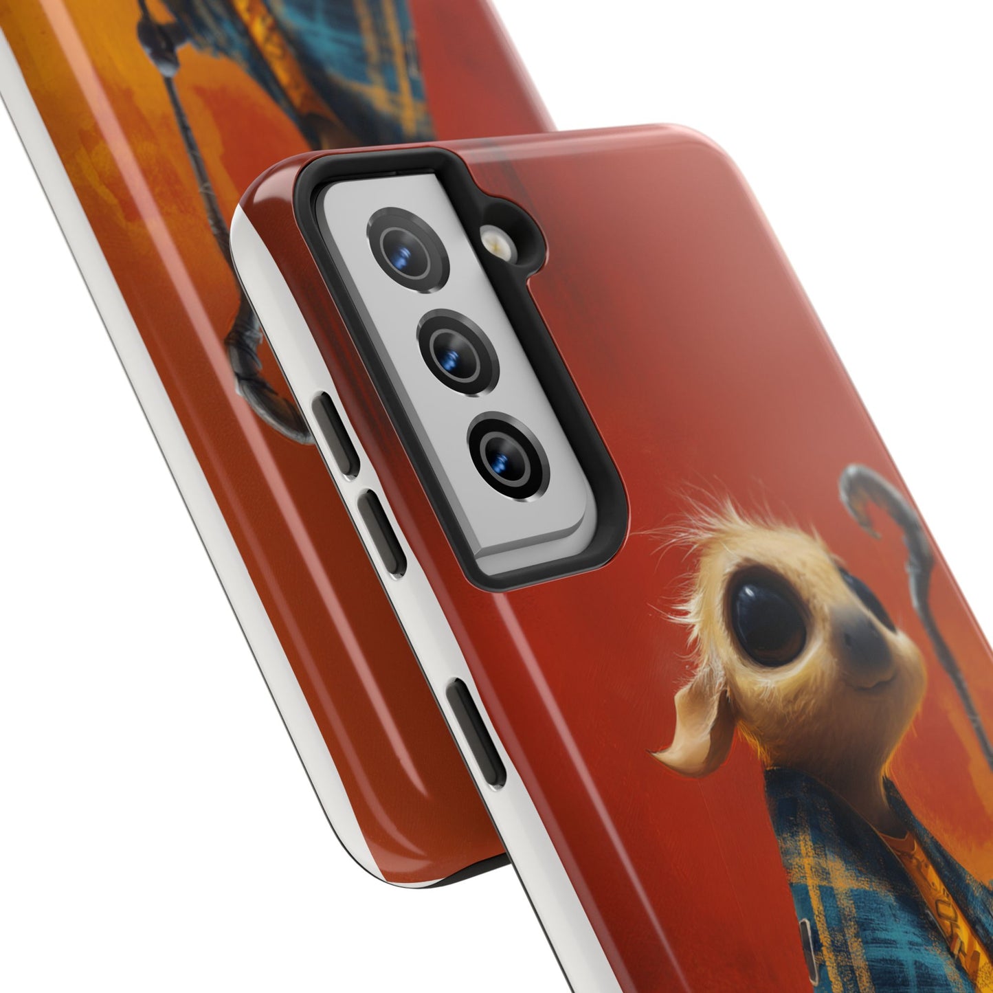 Whimsical Tough Phone Case - Cute Character Design for Kids & Adults