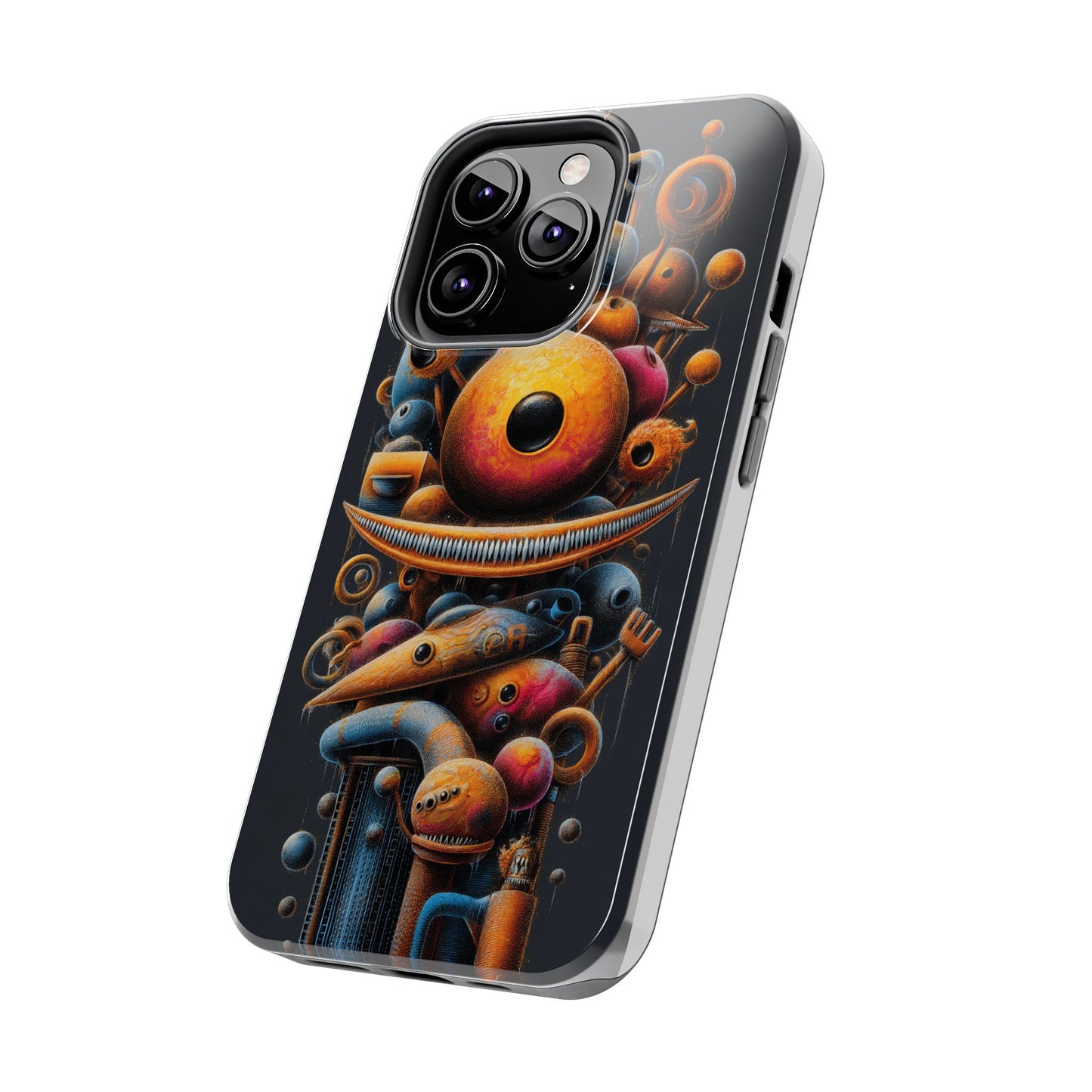 Unique Tough Phone Case with Abstract Art Design