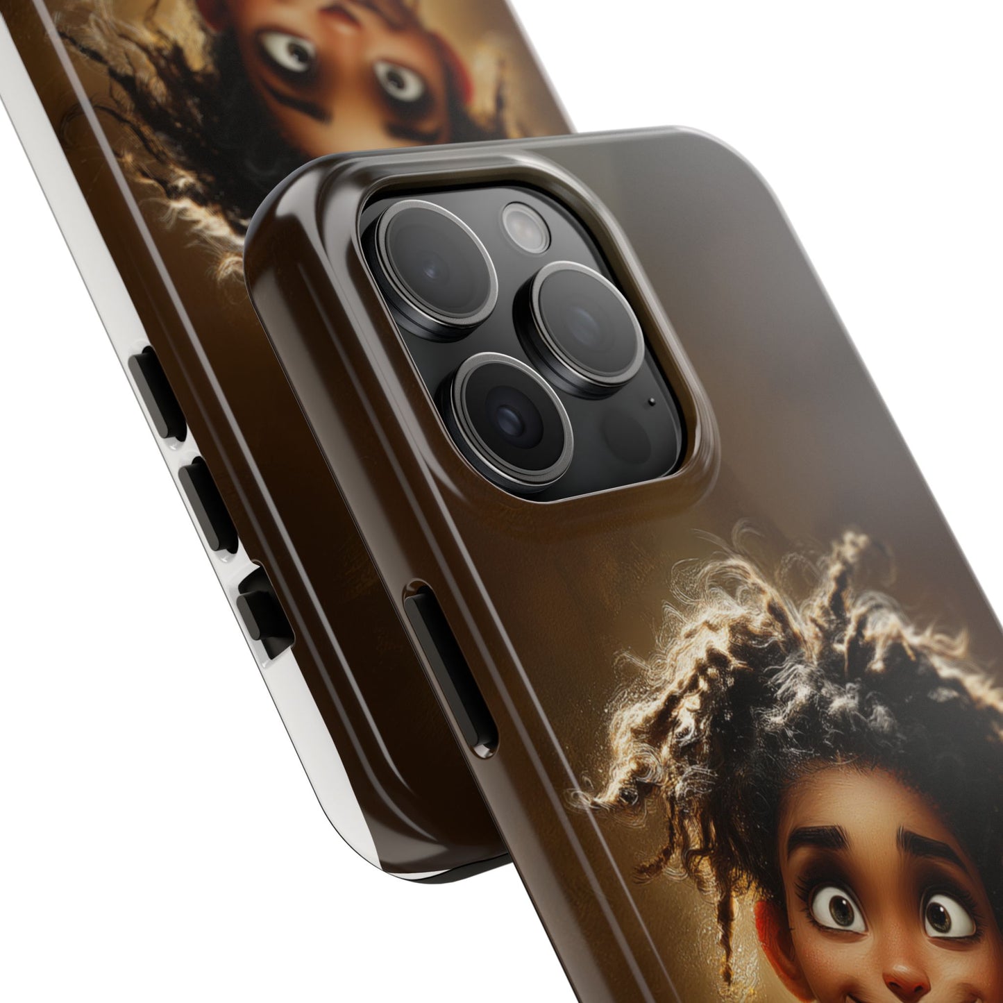 Whimsical Tough Phone Case with Playful Character Design