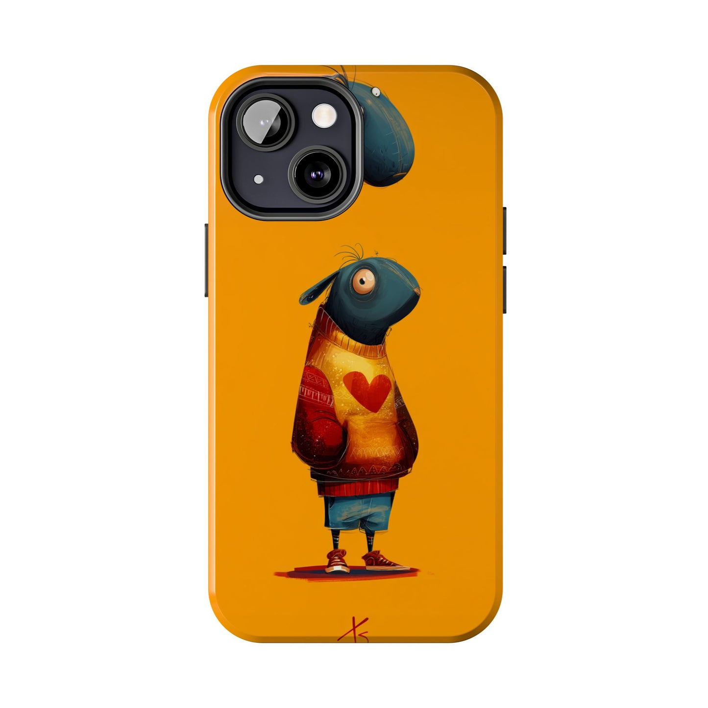 Cute Cartoon Tough Phone Case - Whimsical Sheep Design