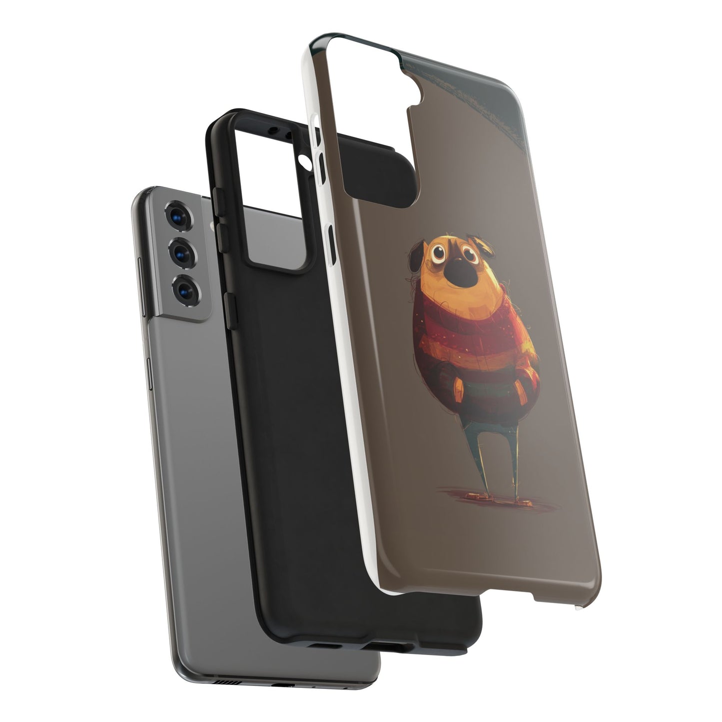 Cute Pug Tough Phone Case - Durable & Stylish Protection for Pet Lovers