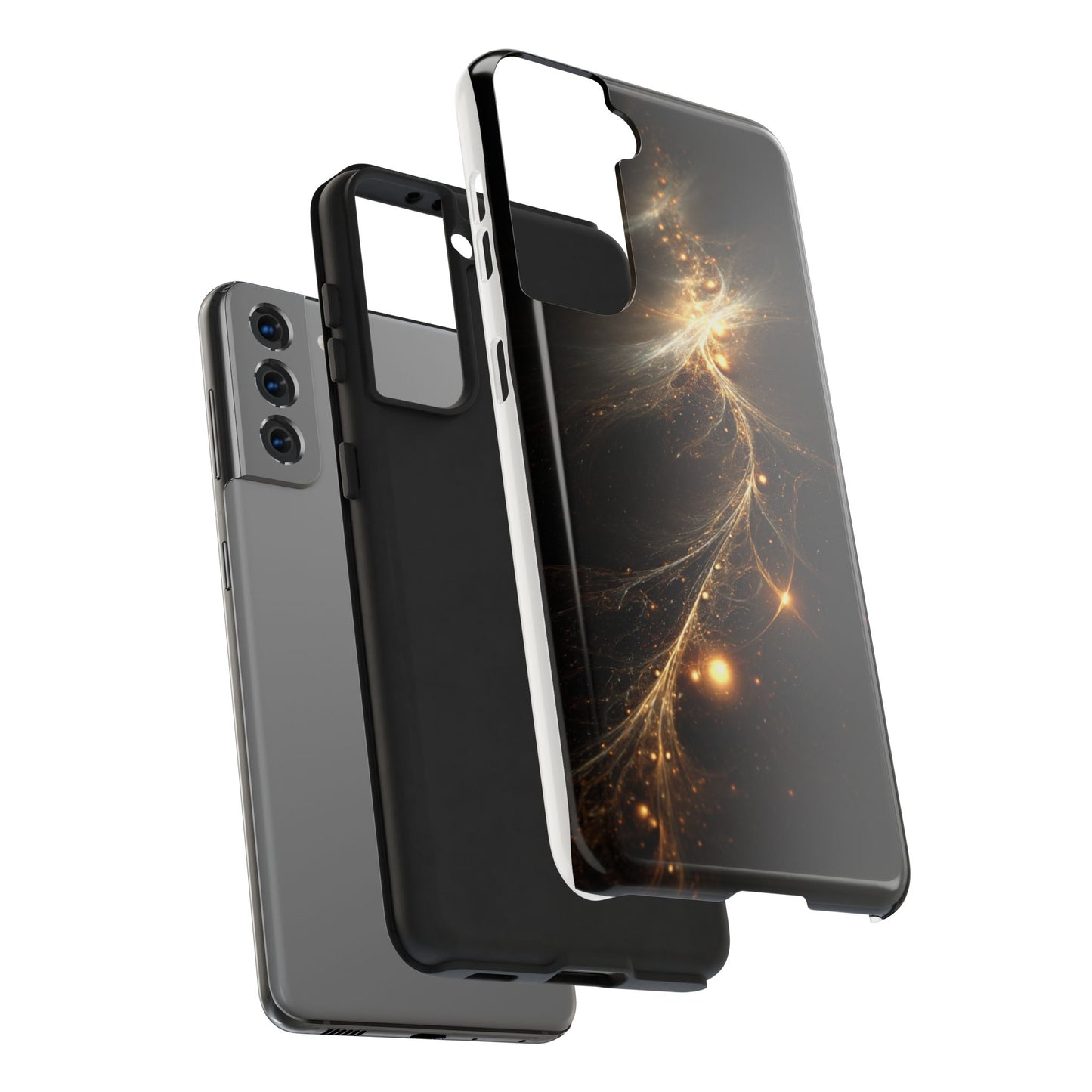 Cosmic Glow Tough Phone Case - Galaxy Design for Sci-Fi Lovers