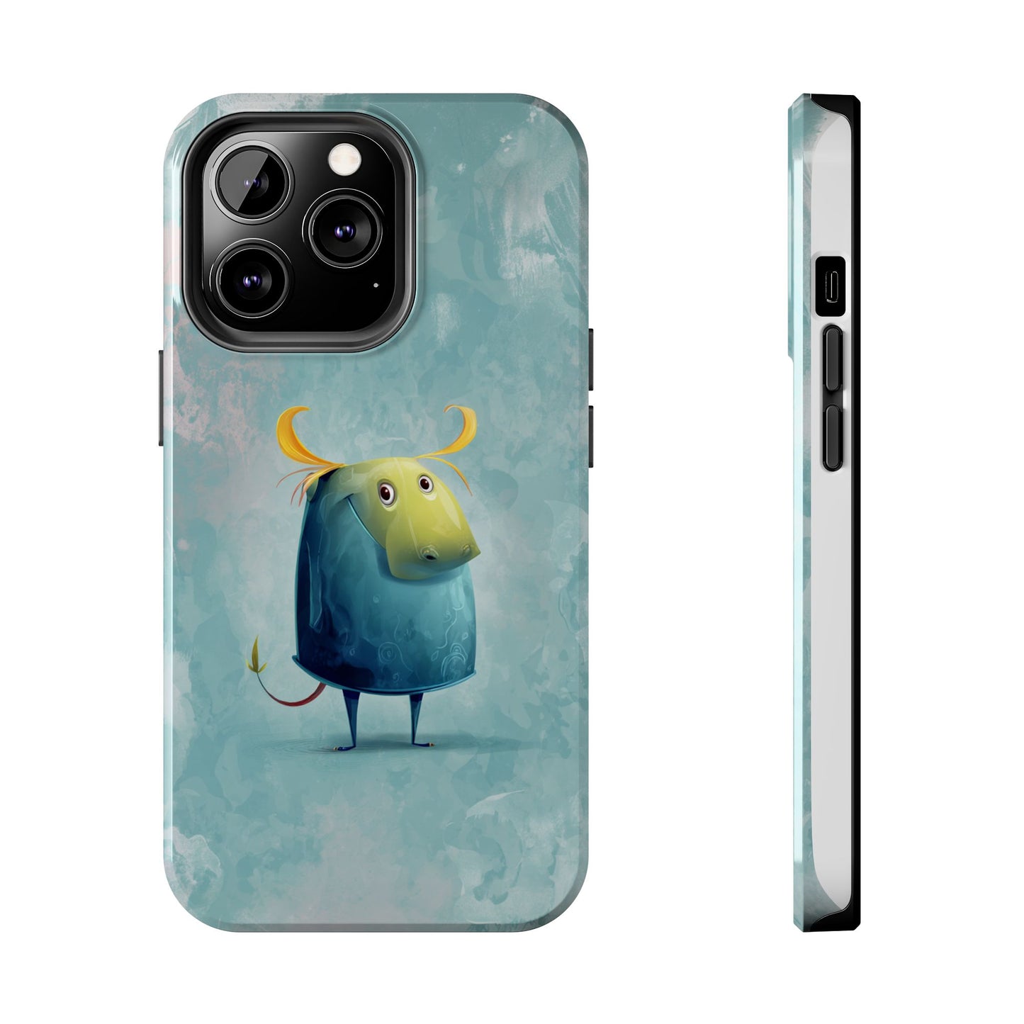 Cute Cartoon Bull Tough Phone Case - Durable & Fun Protection
