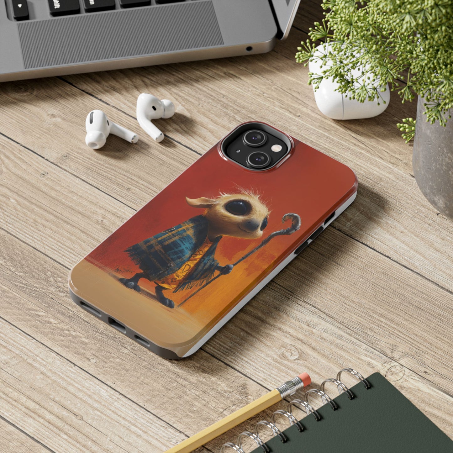 Whimsical Tough Phone Case - Cute Character Design for Kids & Adults