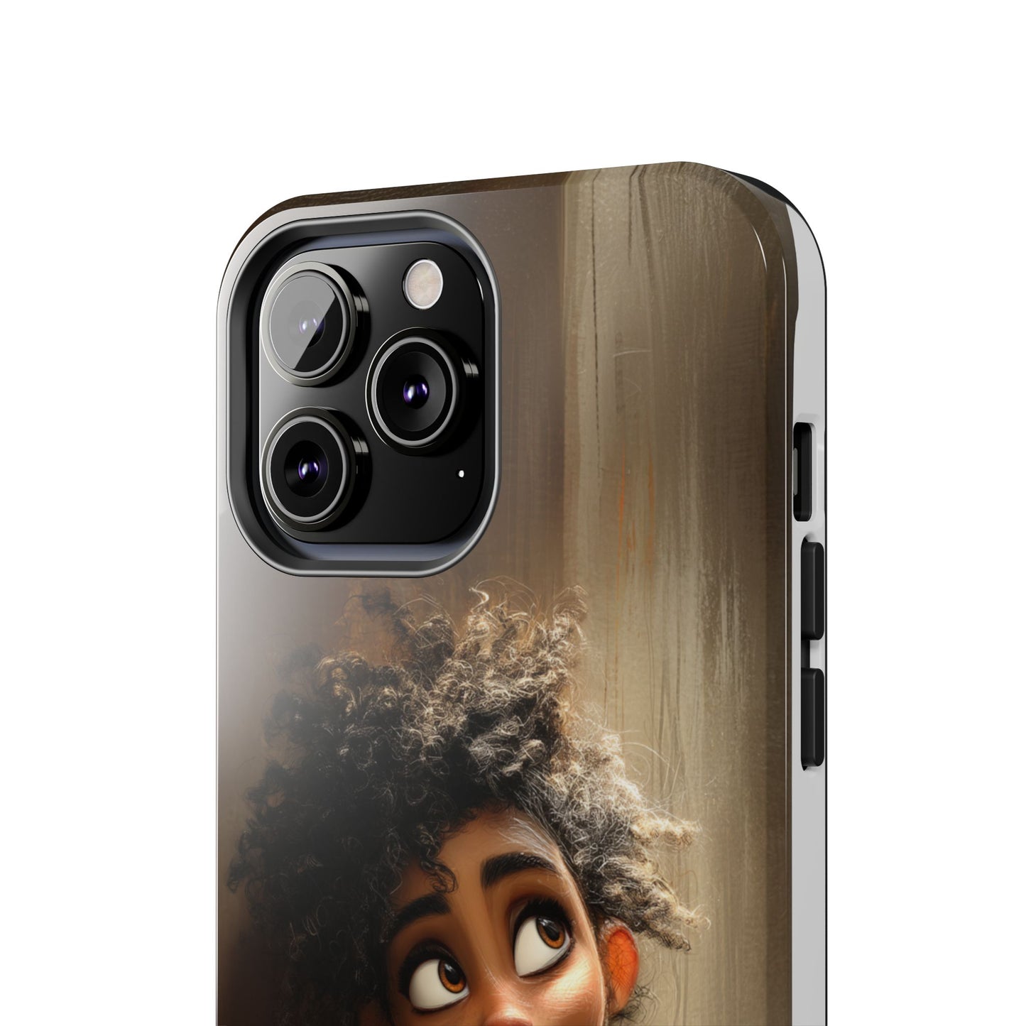 Stylish Tough Phone Case - Artistic Character Design for Teens
