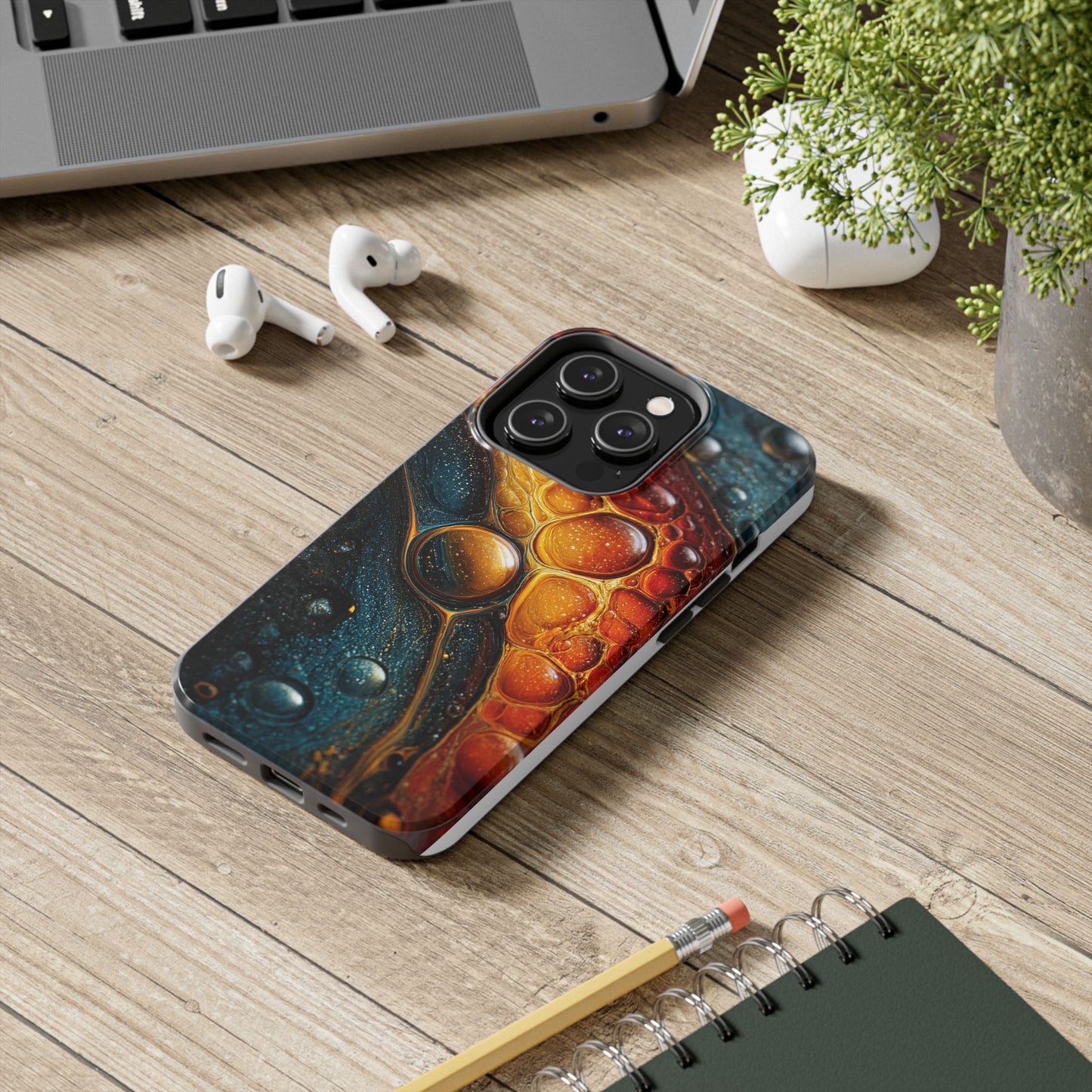 Abstract Art Tough Phone Case - Colorful Design for Stylish Protection