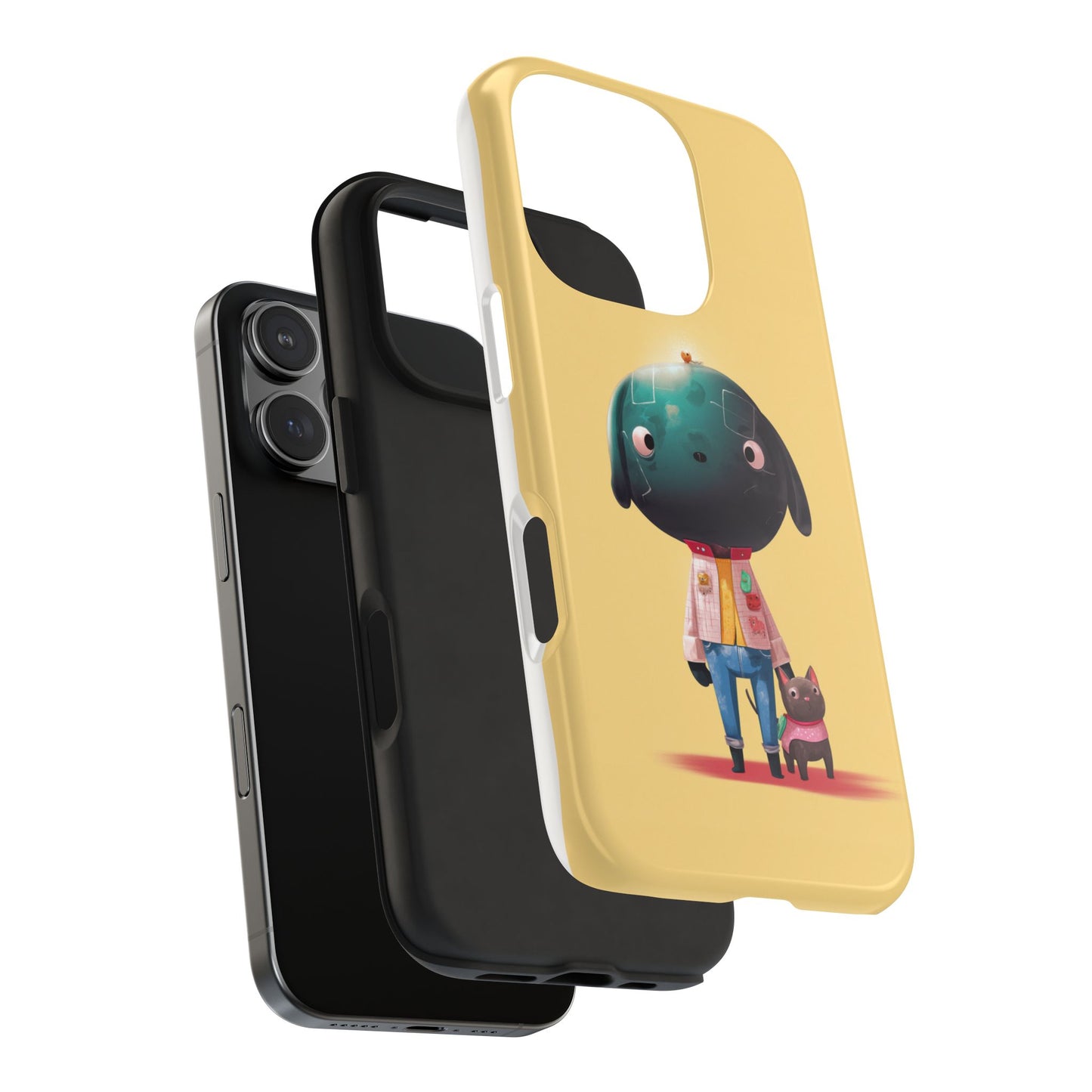 Cute Dog-Themed Tough Phone Cases for Pet Lovers - Durable Protection & Whimsical Design