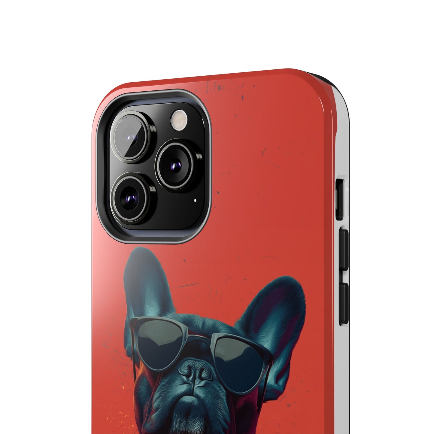 Rockin’ Dogs Tough Phone Case - Playful Guitarist & Cool Bulldog for Pet Lovers