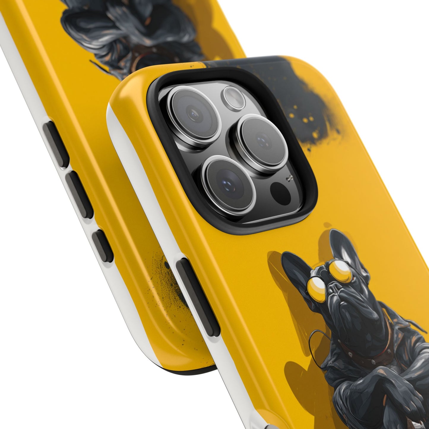 Rebellious Dog with Guitar Tough Phone Case – Wearable Art for Pet & Music Lovers
